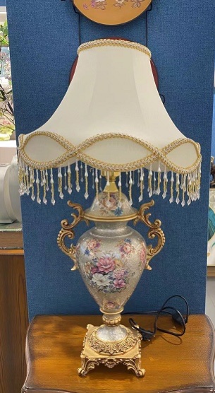 青花瓷树脂花瓶插电款台灯装饰摆件家居用品花详情图5