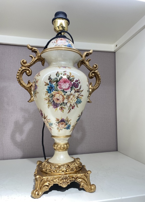 青花瓷树脂花瓶插电款台灯装饰摆件家居用品花详情图4