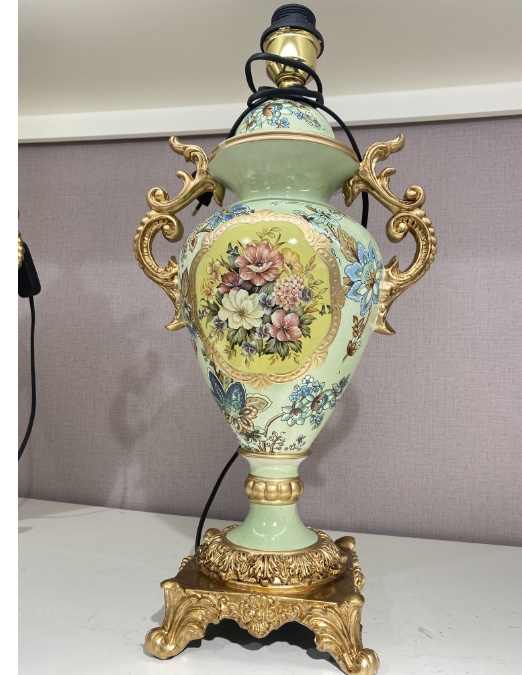 青花瓷树脂花瓶插电款台灯装饰摆件家居用品花详情图3