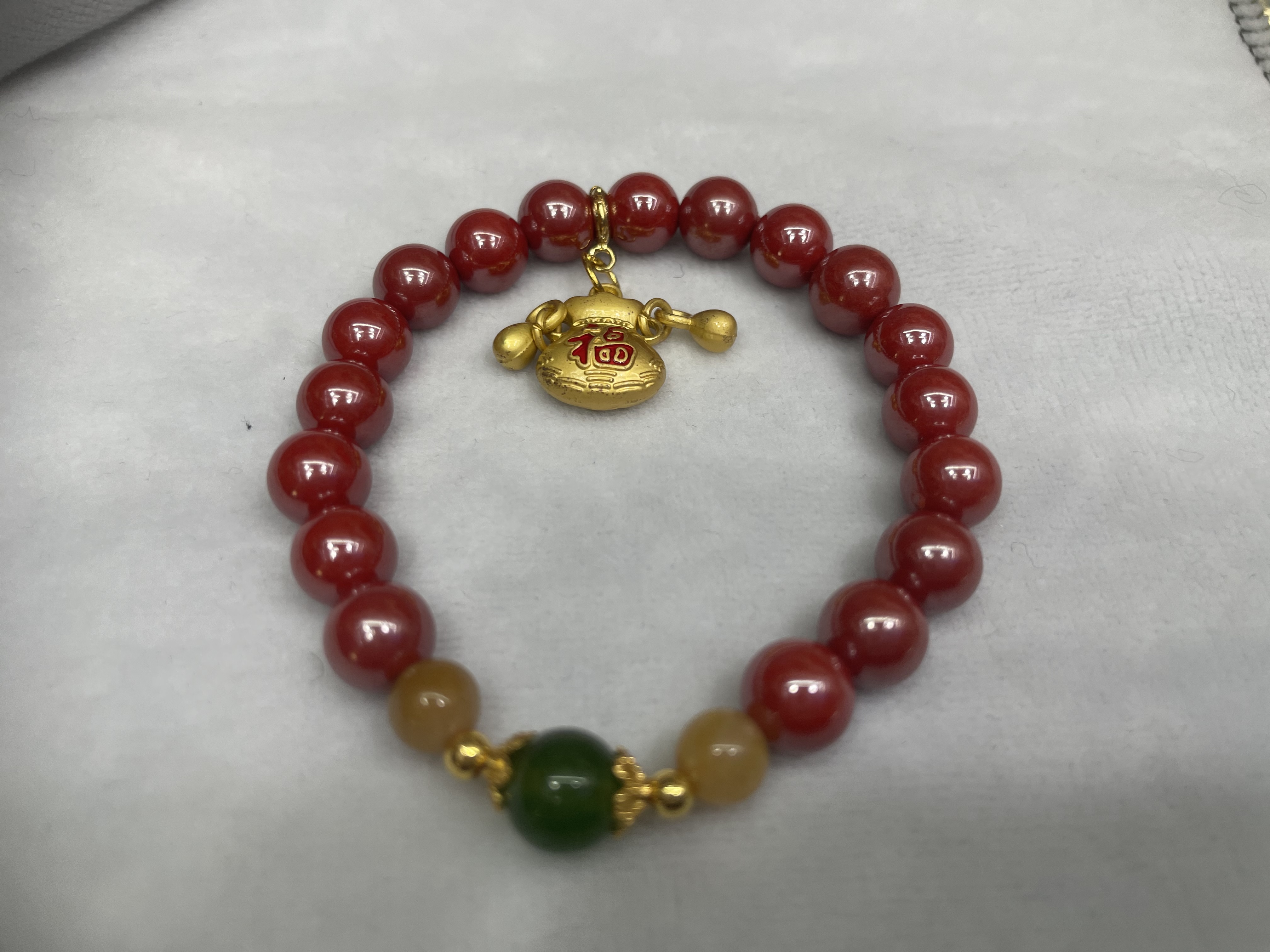 Red cinnabar bracelet for women in 2026, a red bracelet and jewelry gift for ladies Item Picture