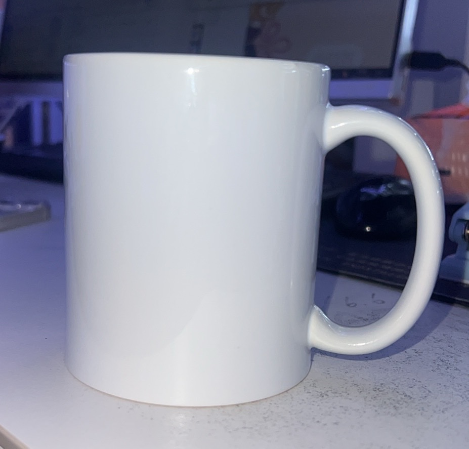 Ceramic mugs, special mugs for heat transfer coating