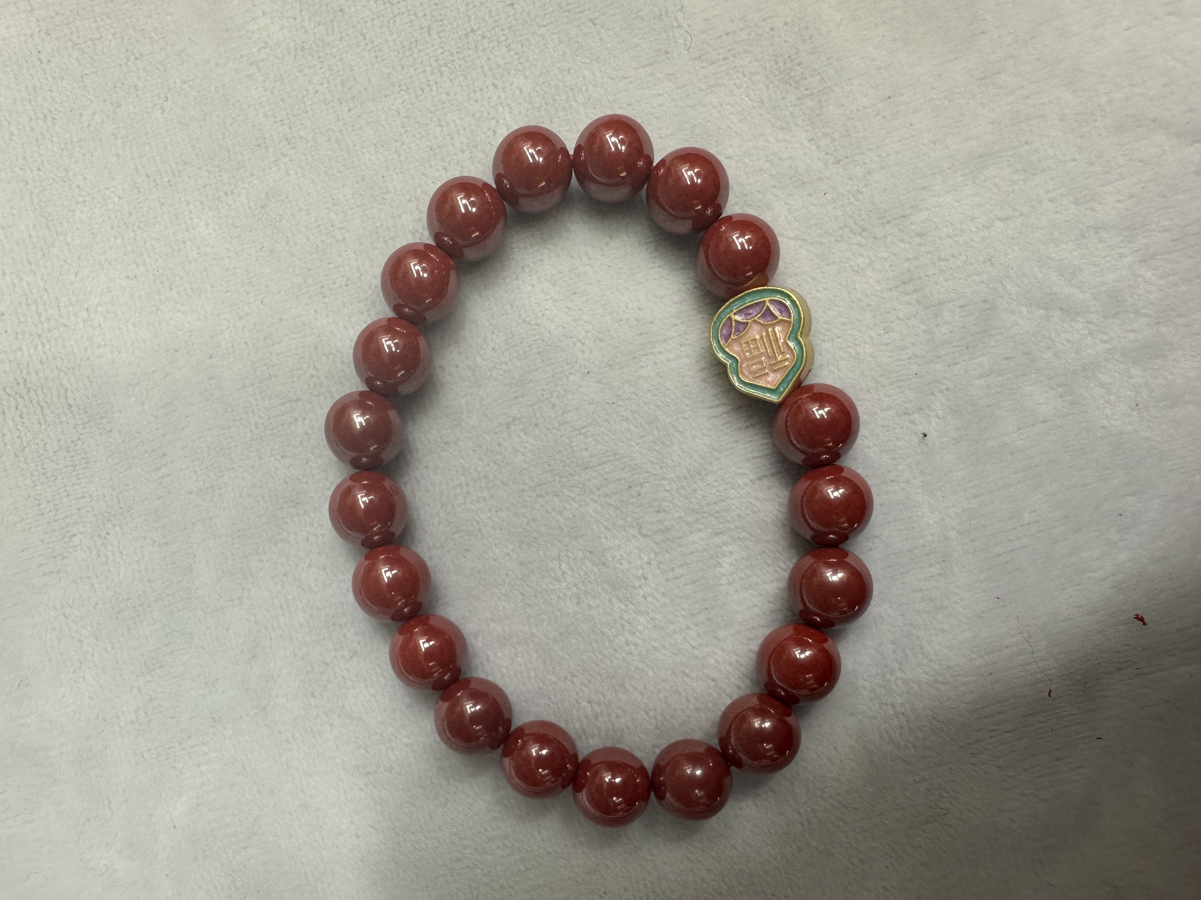 diy cinnabar bracelet with accessories, colorful beaded bracelet, cinnabar jewelry bracelet gift Item Picture