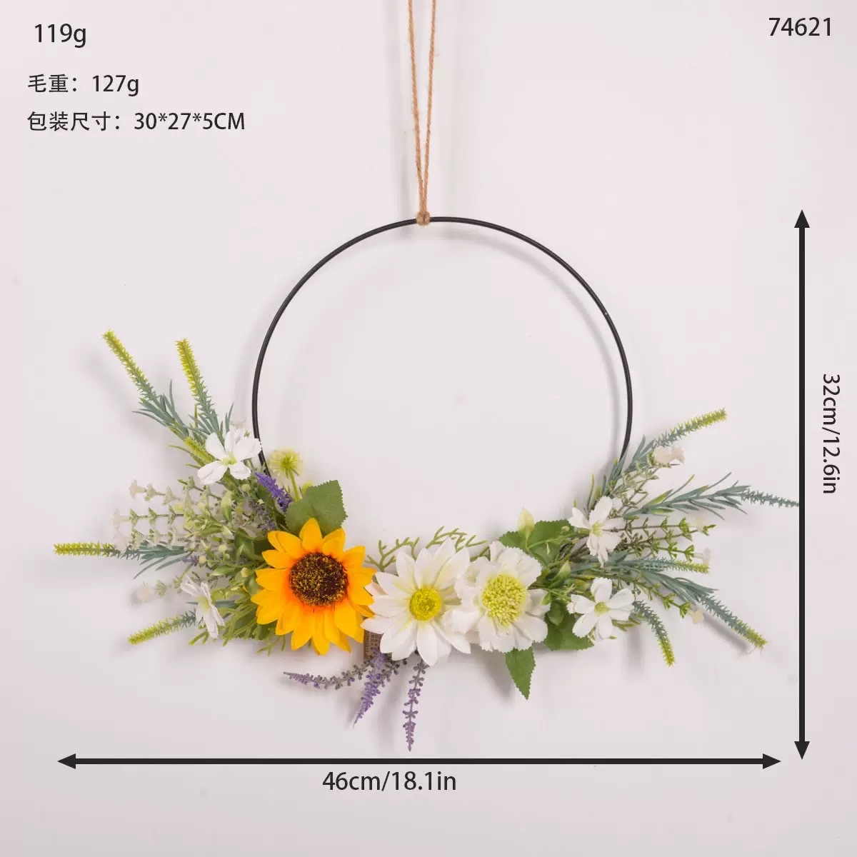 Foreign artificial flower garlands, artificial bonsai, plastic jasmine flowers for fresh decoration Specification image