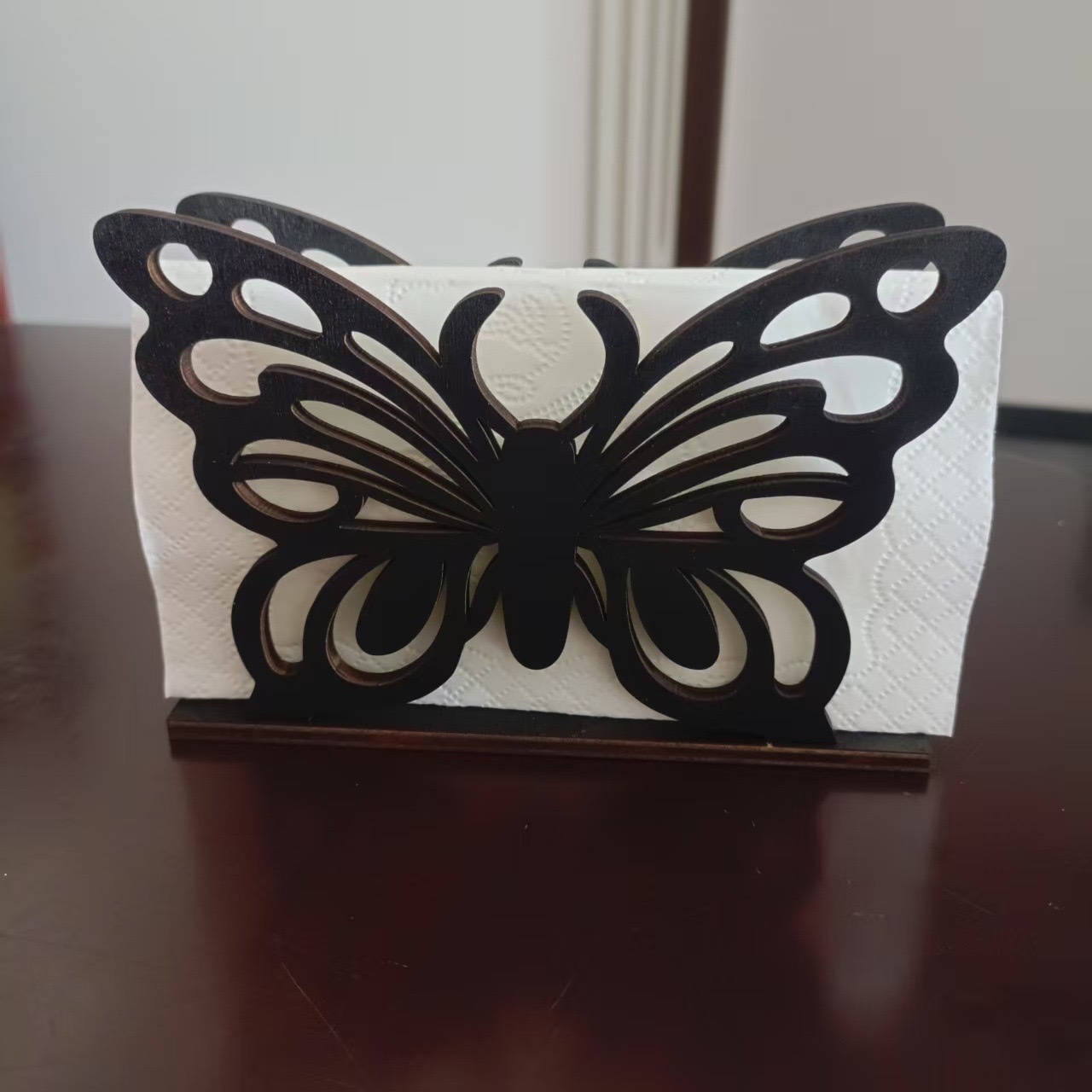 New Nordic-style wooden tissue holder, HOME and hotel tissue storage box 1pc desktop decoration LOVE HOME detail image 7