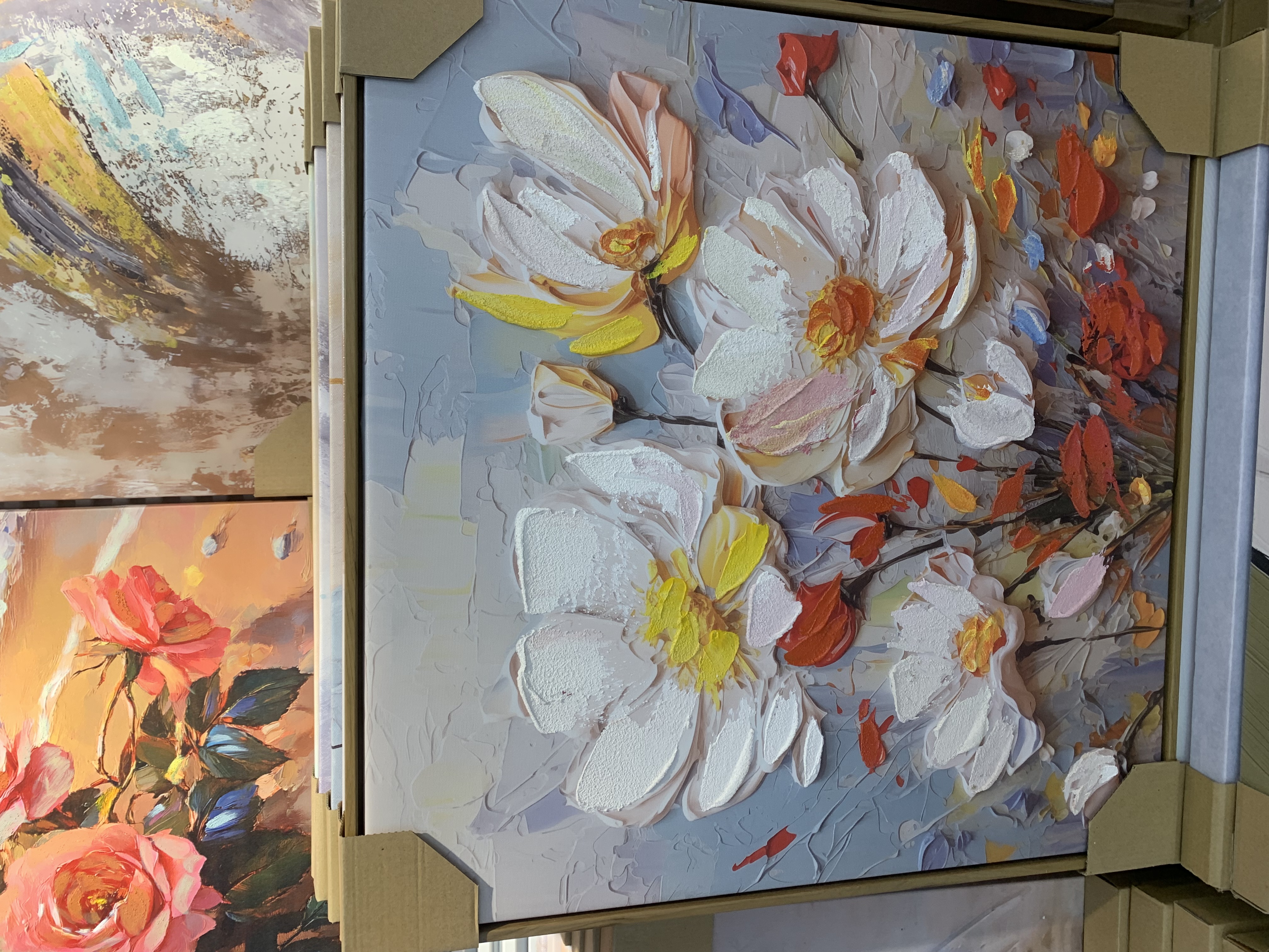迎客松新中式农村客厅装饰画别墅挂画简约艺术画