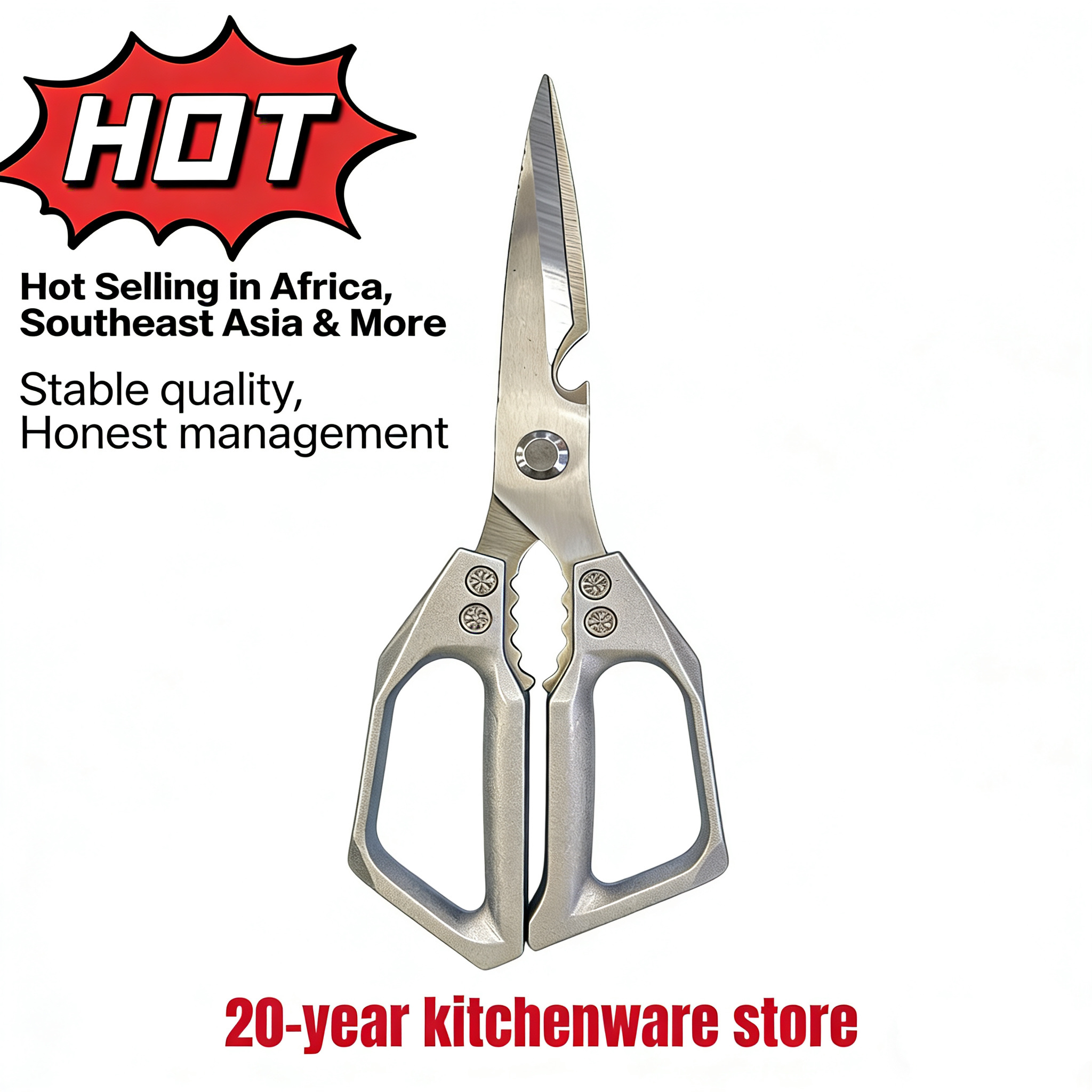 Multi-functional kitchen scissors, daily necessities and sundries