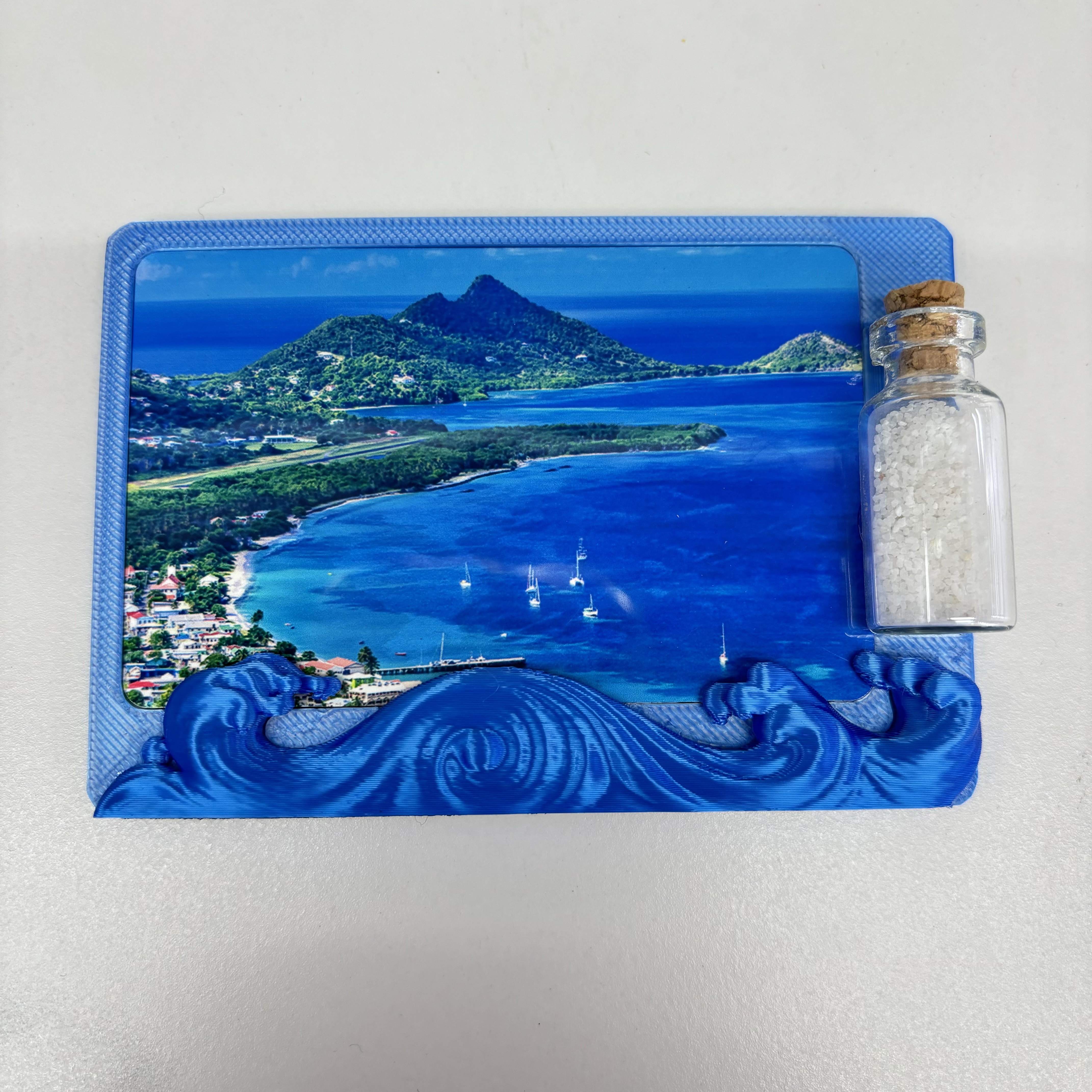 海浪沙瓶冰箱贴