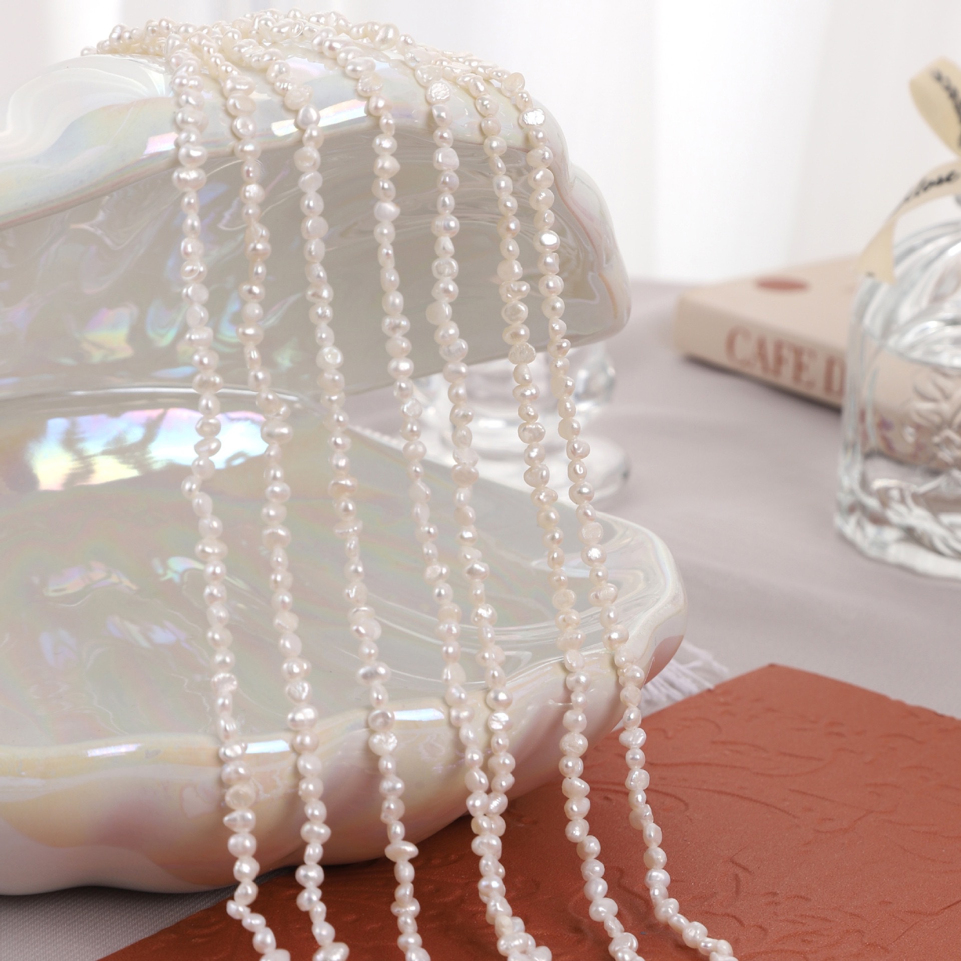 3-4mm两面光侧孔天然淡水珍珠迷你小巴洛克baby珠
装饰配件手工材料饰品配件多色任选米珠配件