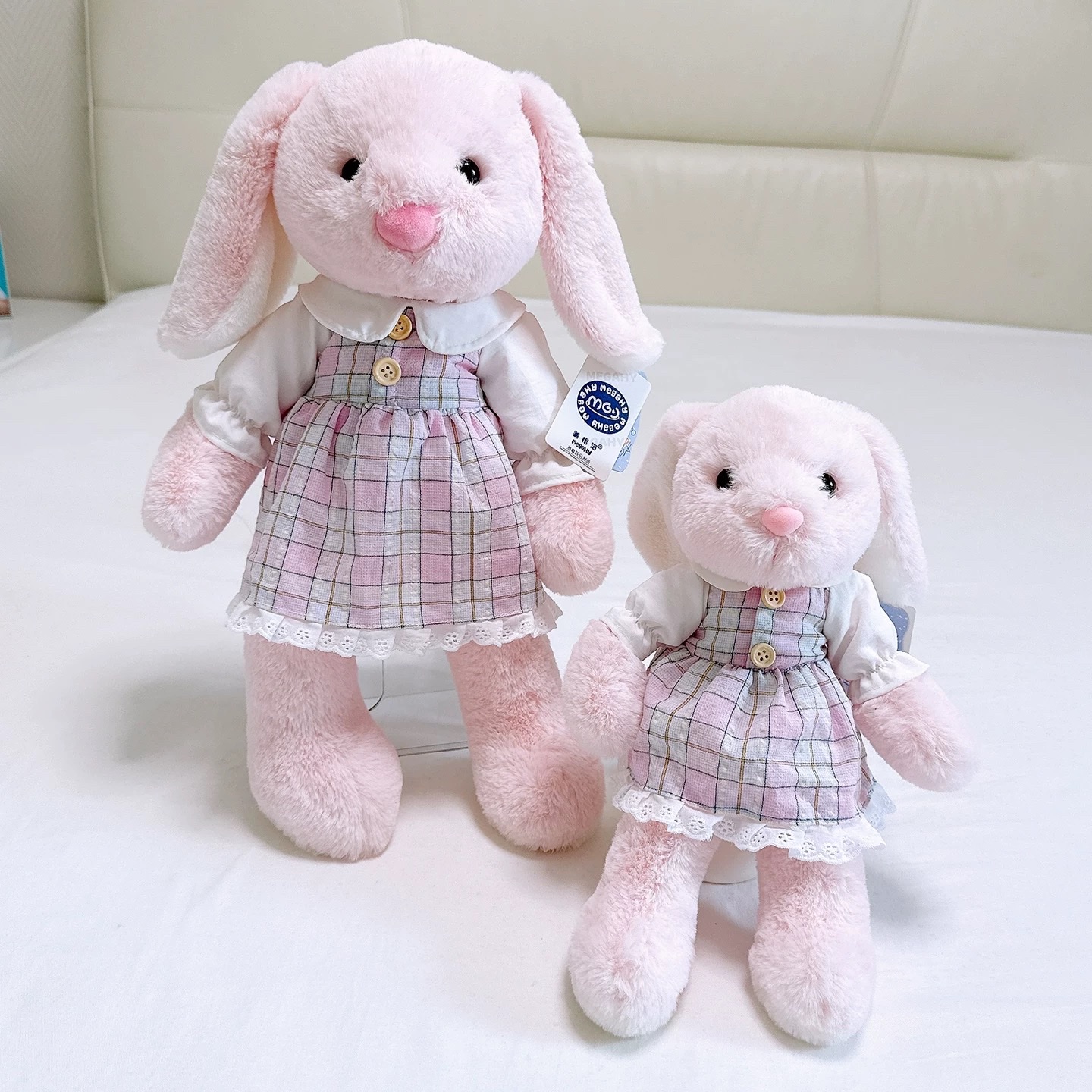 Meige Hai Jenny elephant doll in dress, pink rabbit plush toy, overalls, puppy doll, children's birthday gift Application Scenario