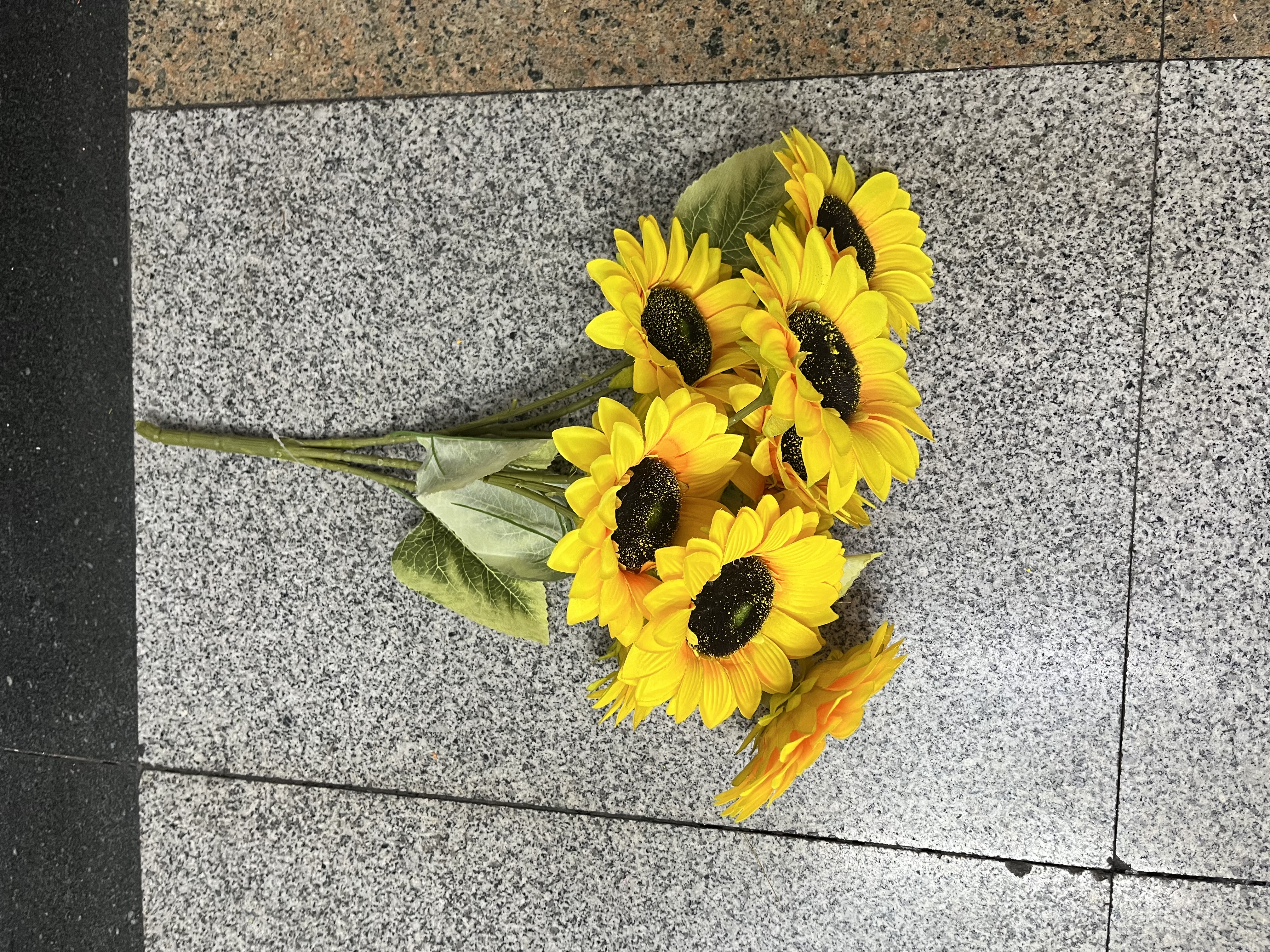 国外墓碑仿真花环清明花塑料仿真盆景茉莉仿真花180g仿真花