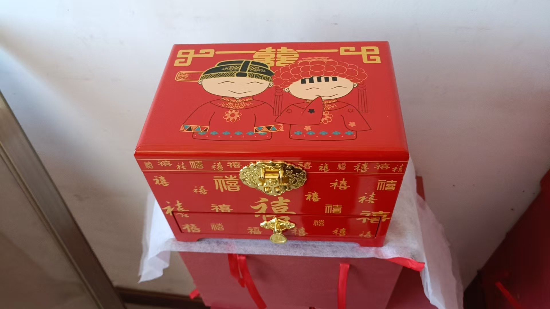 喜庆工艺首饰盒婚庆礼品定制饰品批发创意手工定制