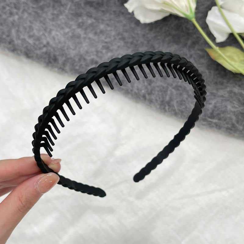 Popular hair accessories: matte woven braid headband, colorful and simple hairpin, elegant Korean-style face-washing head buckle, headband and headwear Item Picture