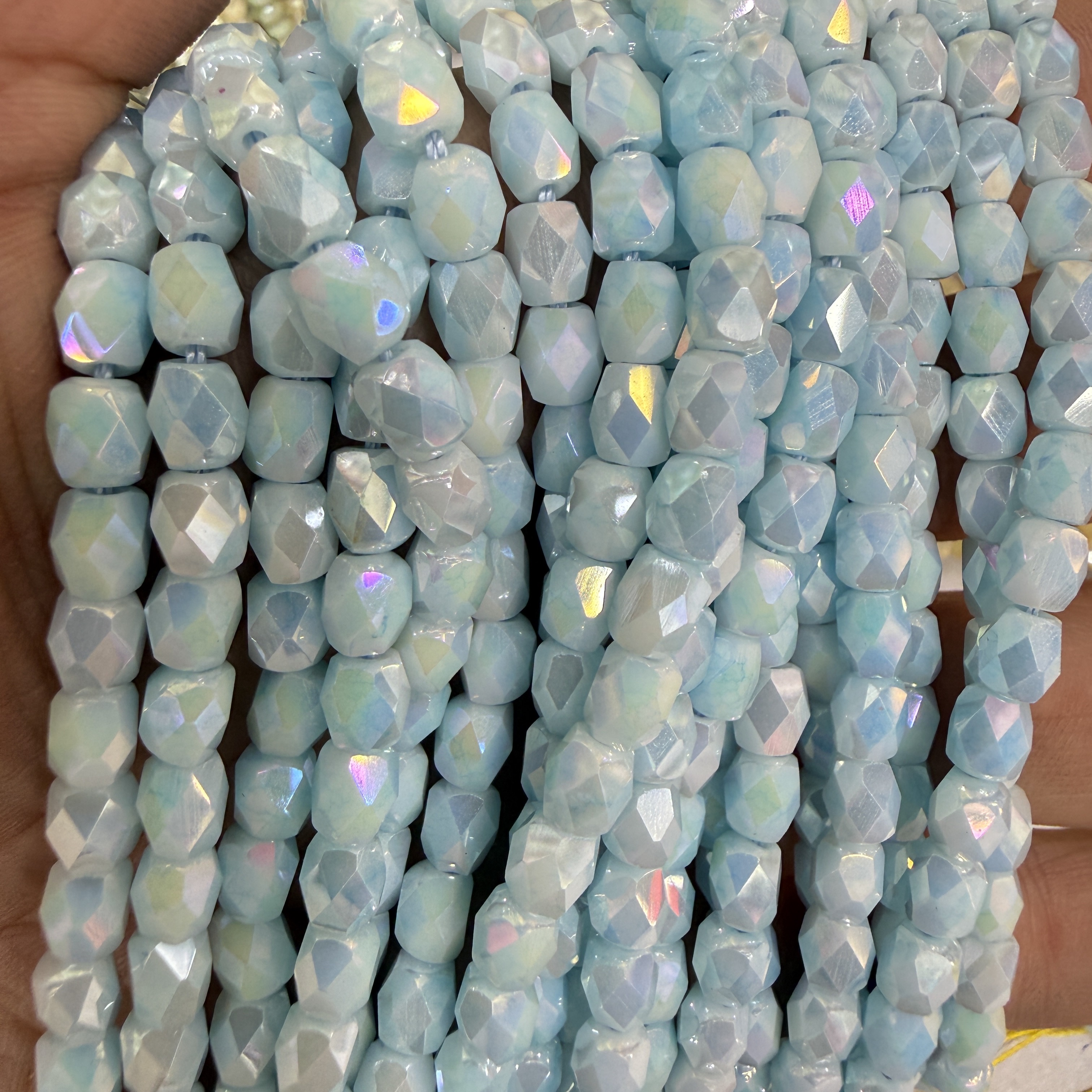 仿古琉璃珠天然水晶散珠串珠批发珠子