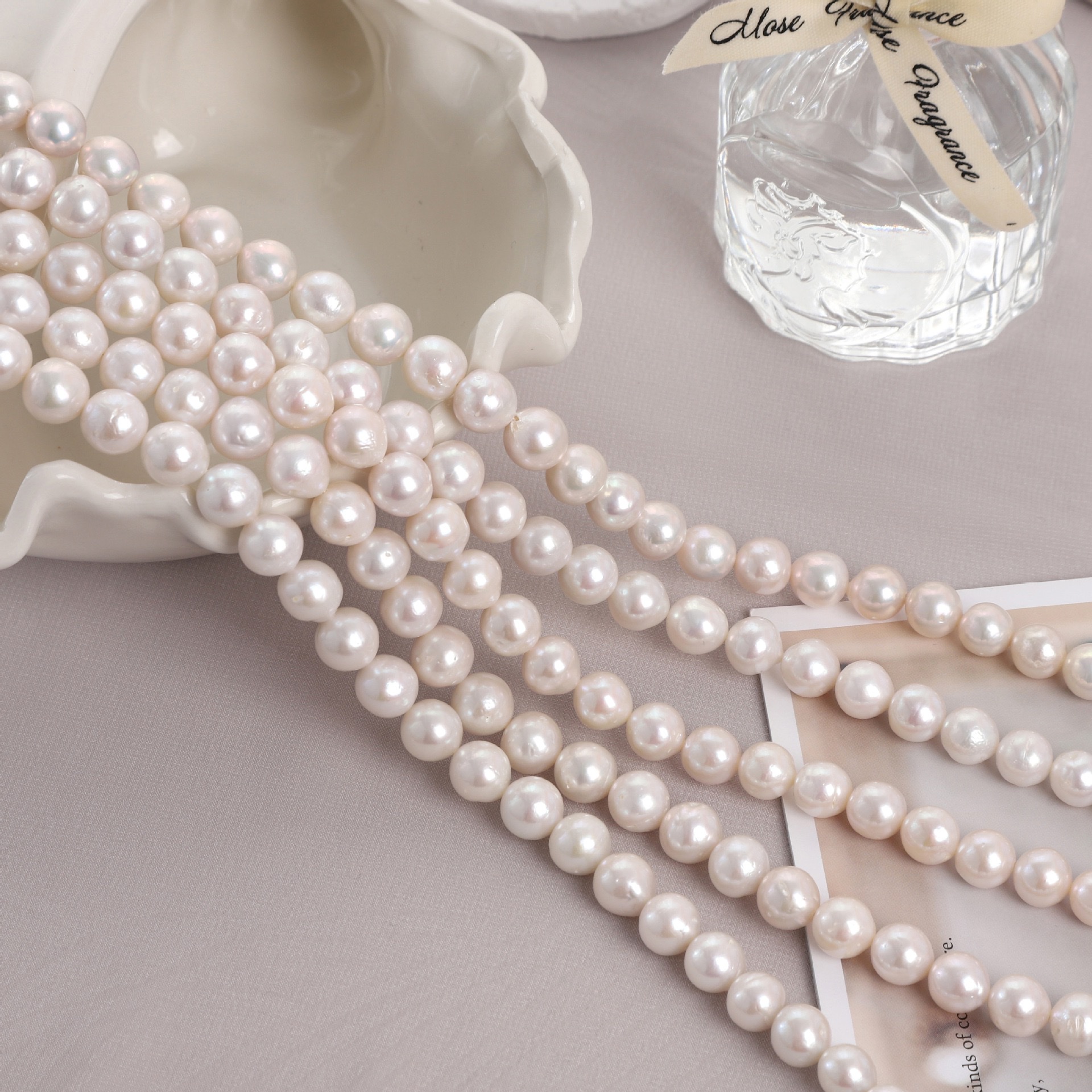 10-11mm爱迪生珍珠天然淡水珍珠圆巴皱巴近圆巴洛克装饰配件手工材料饰品配件多色任选米珠配件