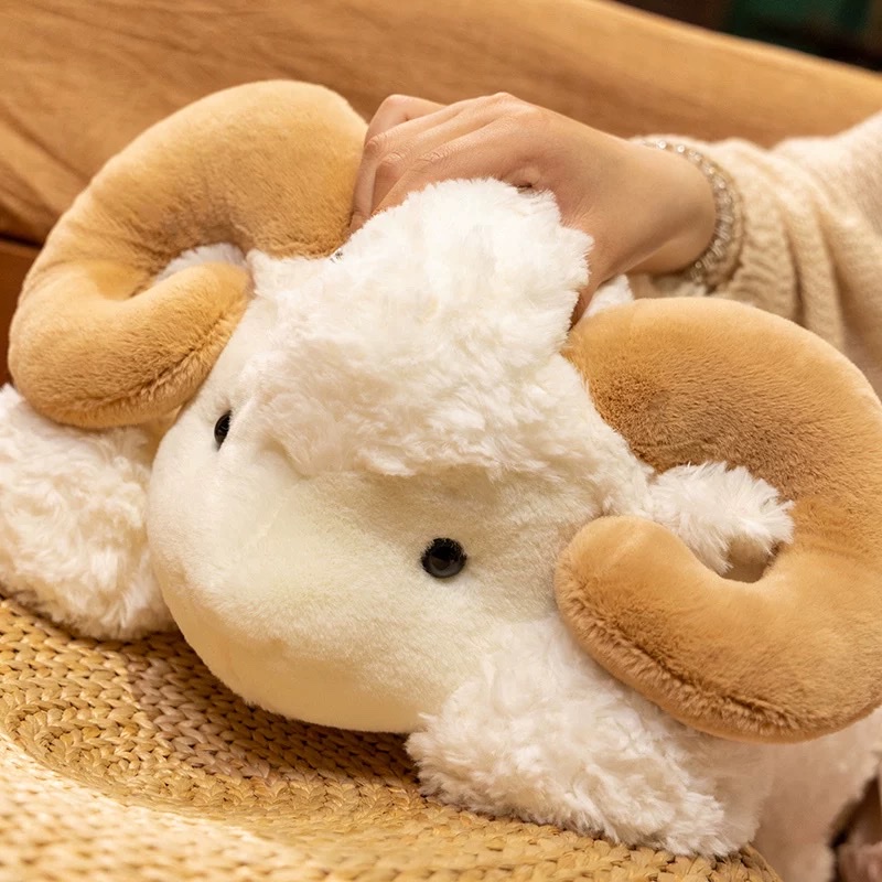 Meigehai - Coco series sheep plush toys, stuffed dolls, cow pillows, Girls' Children's Day gifts detail image 3