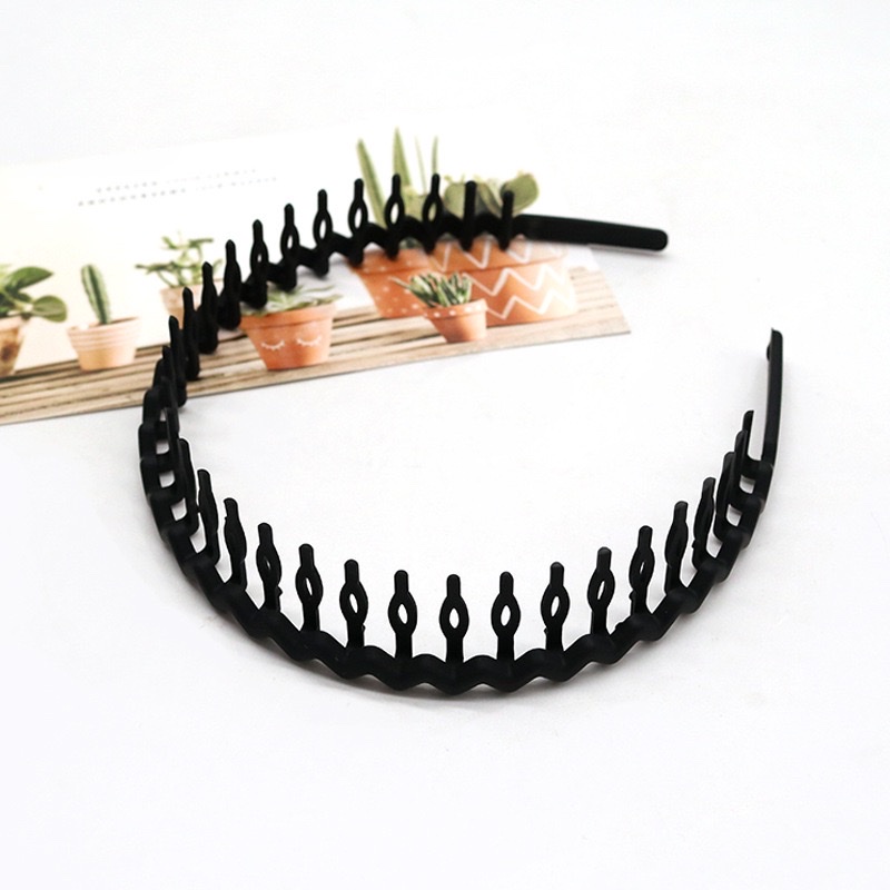 Korean toothed anti-slip hair band, no damage to hair, no frequent hair, colorful wavy hair band, good items for women's broken hair, headwear, headwear, hair band Item Picture