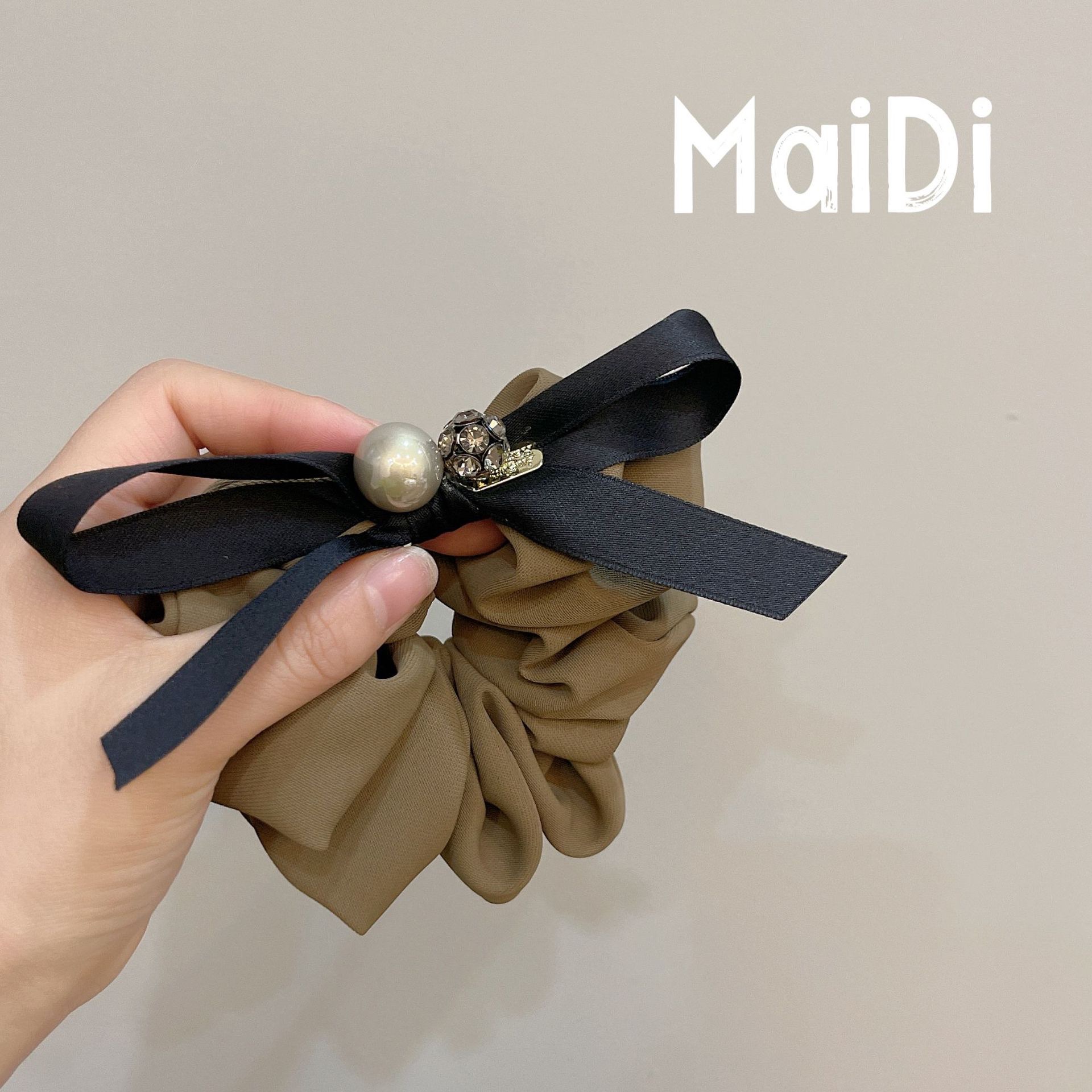 新款春季韩式大肠发圈发饰蝴蝶结马尾网红直播爆款发饰丸子扎发 发带详情图7