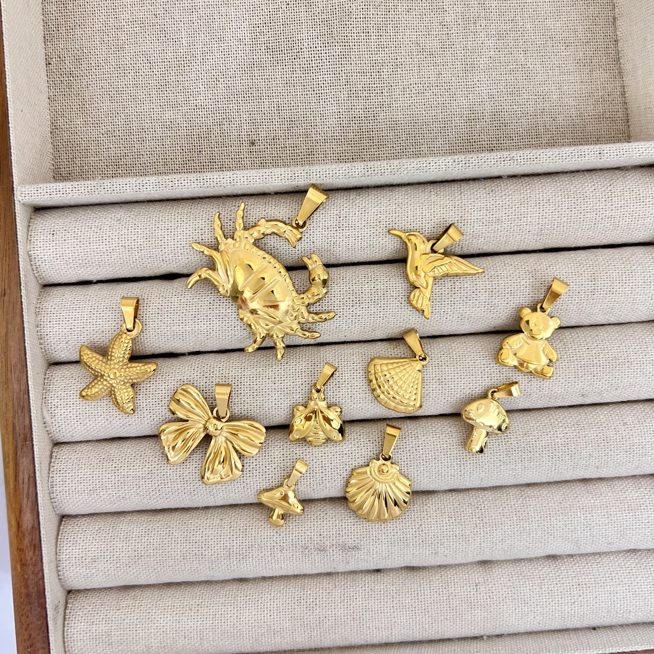 跨境配件 潮流不锈钢动物海洋吊坠不锈钢饰品吊坠