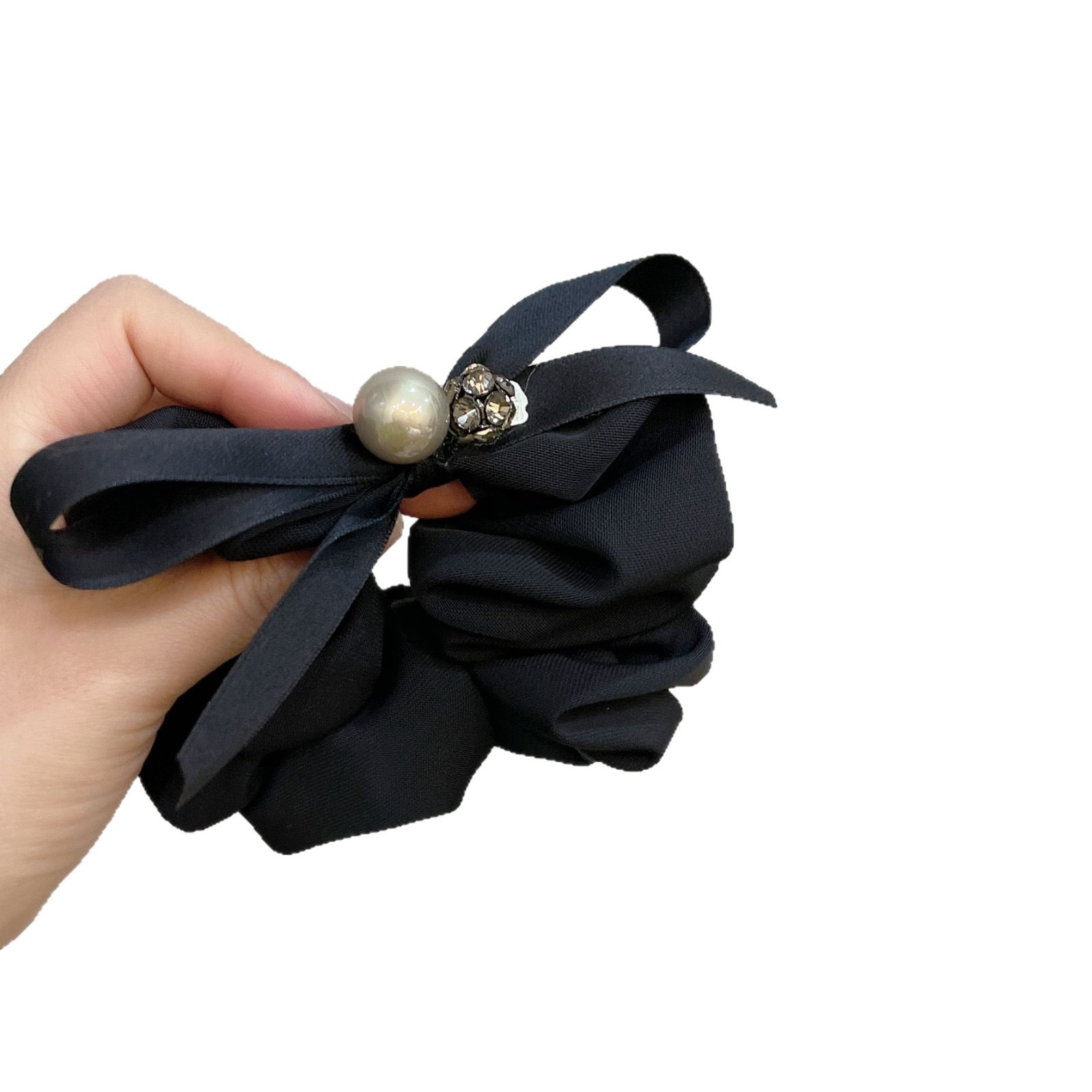 新款春季韩式大肠发圈发饰蝴蝶结马尾网红直播爆款发饰丸子扎发 发带产品图