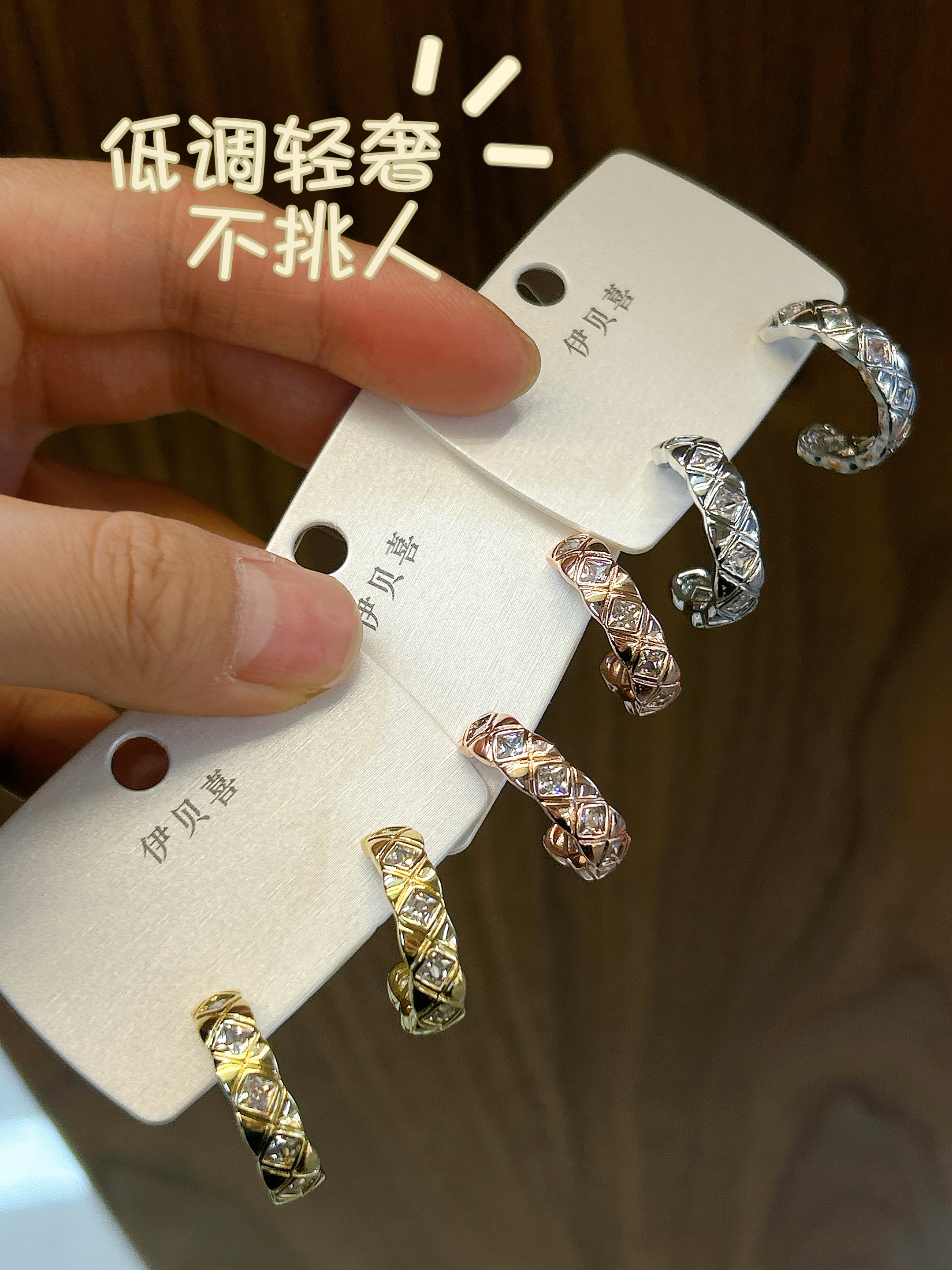 中古饰品复古高级感耳环s925银针耳饰