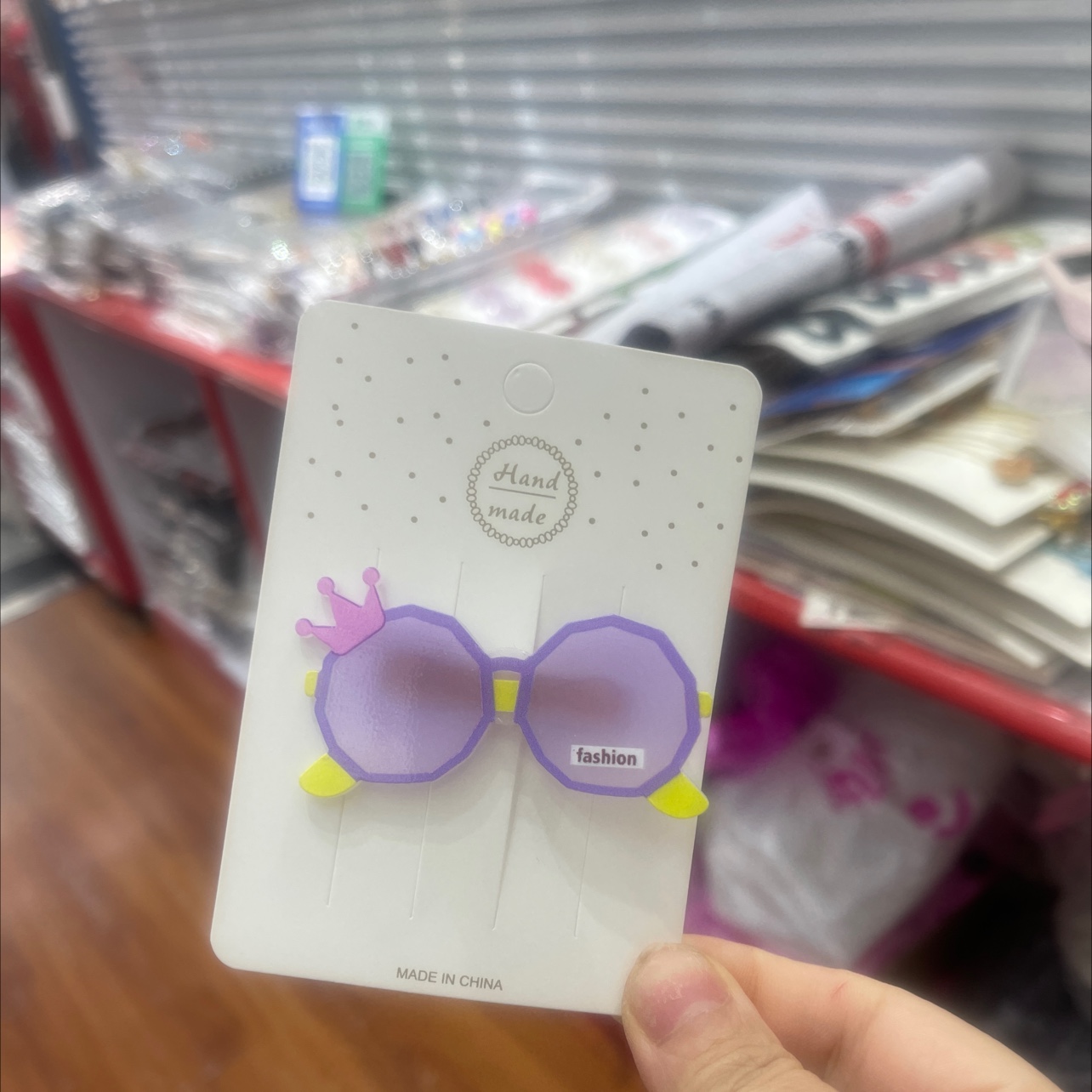 发夹可爱创意墨镜小清新甜美刘海侧边夹多巴胺拍照头饰碎发夹发饰产品图