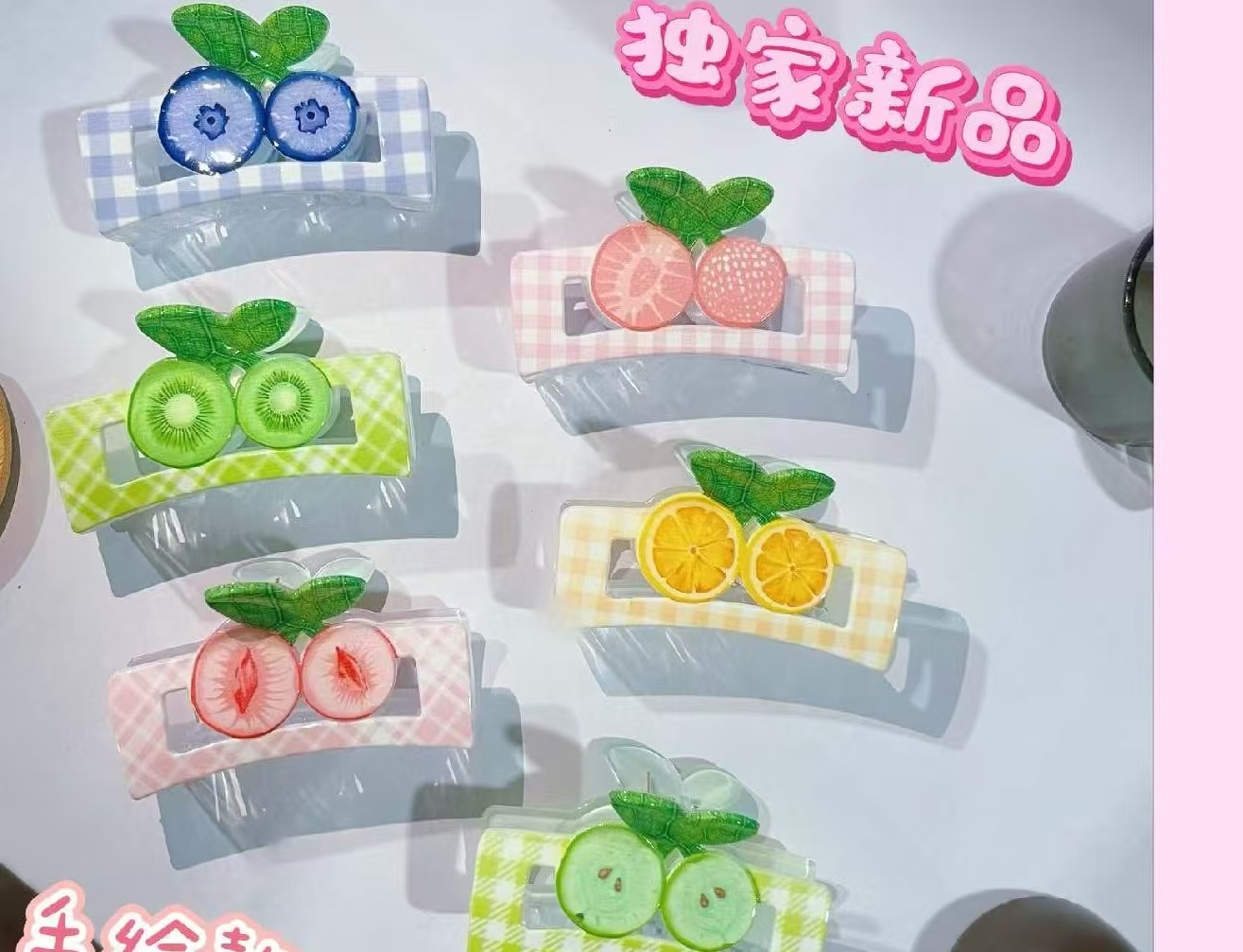 爪子头发卡混发商品卡子饰品发夹固定造型发夹爪子头饰品产品图