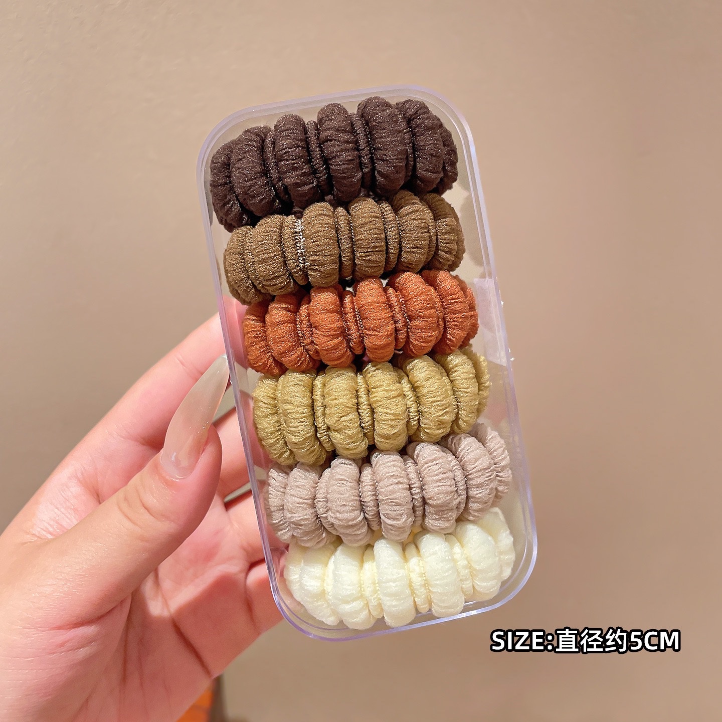 New women's high ponytail leather band with thick hair tie, high elasticity and durability adult hair band headwear Item Picture