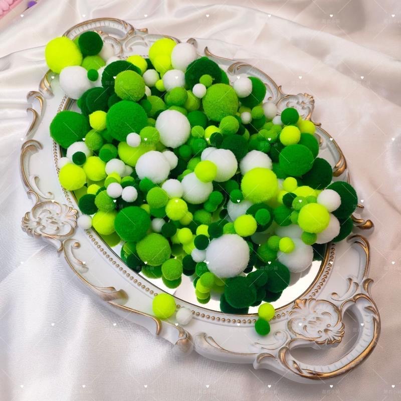 Cute DIY colorful fluffy balls of mixed sizes, creative children's handmade fluffy balls for early education in kindergartens Application Scenario
