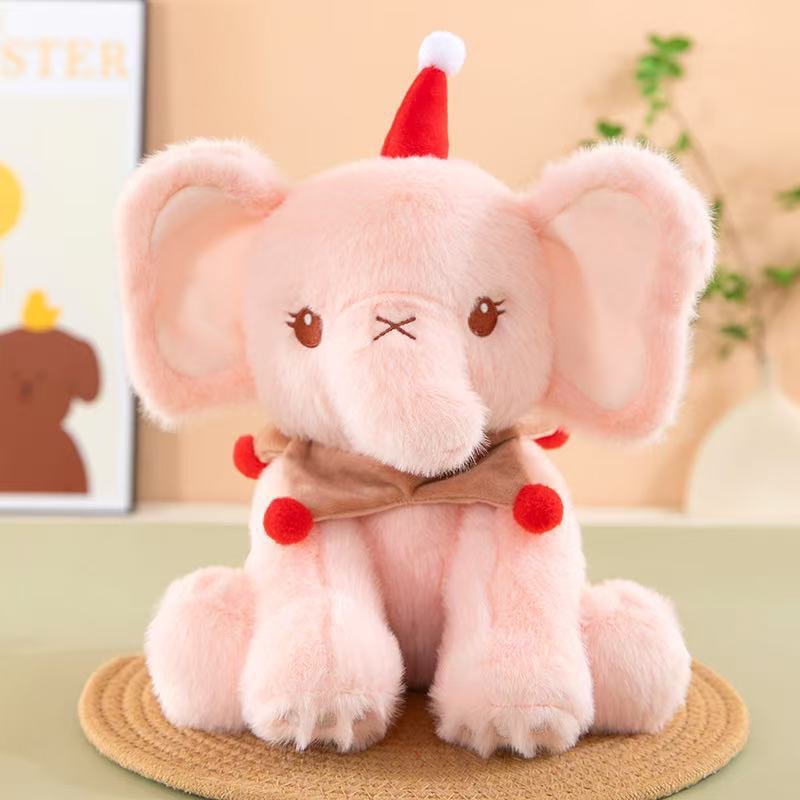 Wholesale of new cute little elephant plush toys, elephant dolls and birthday gifts for sleeping Specification image