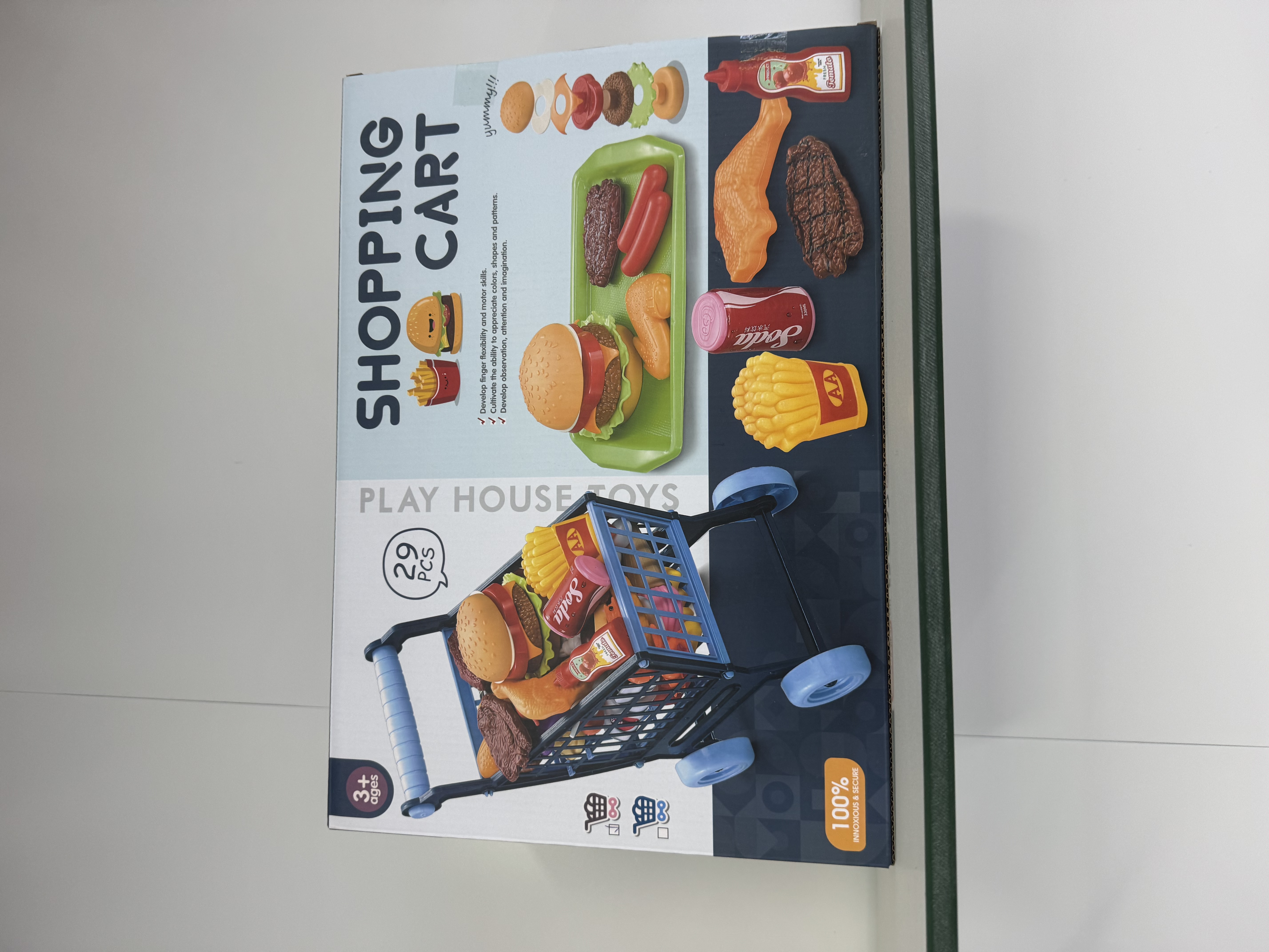 仿真益智过家家手推车儿童购物车烧烤炉玩具女孩超市套装跨境货源