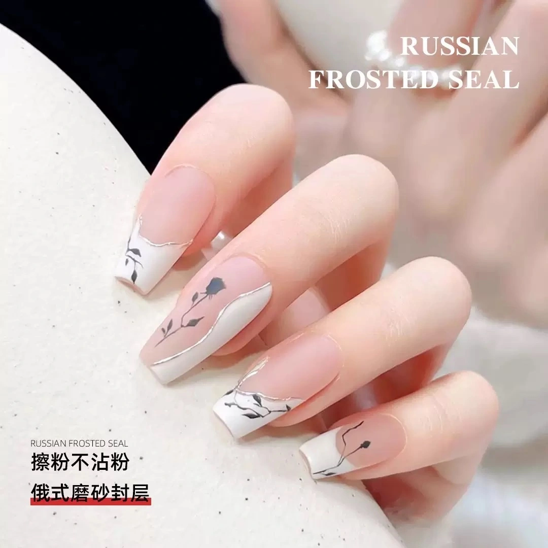 15ml Russian-style non-stick powder frosted sealing layer long-lasting non-greasy and dirt-resistant basic functional glue for nail art detail image 3