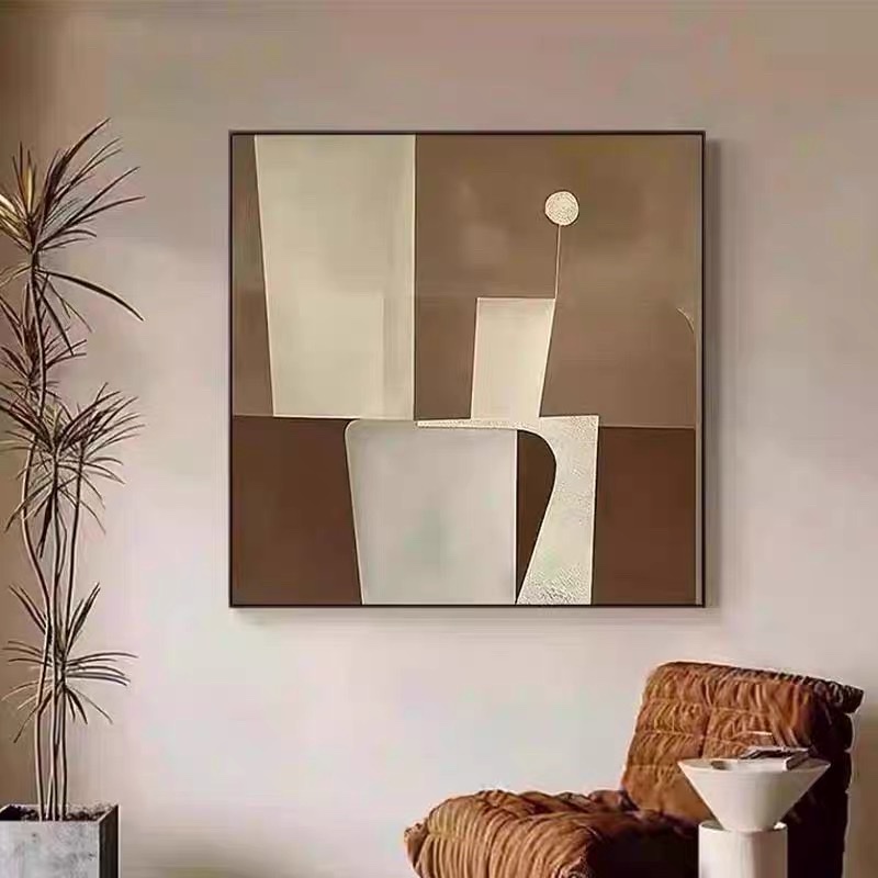 Welcoming Guest Pine New Chinese-style rural living room decorative painting, villa hanging painting, simple art painting, decorative painting, living room decorative painting