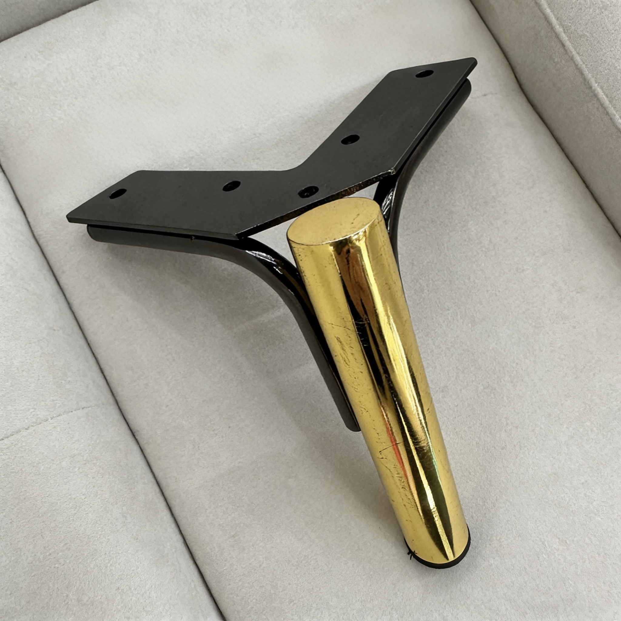 【厂家直销】简约沙发脚茶几腿橱柜支撑脚加高桌脚金属三叉柜脚家具腿批发