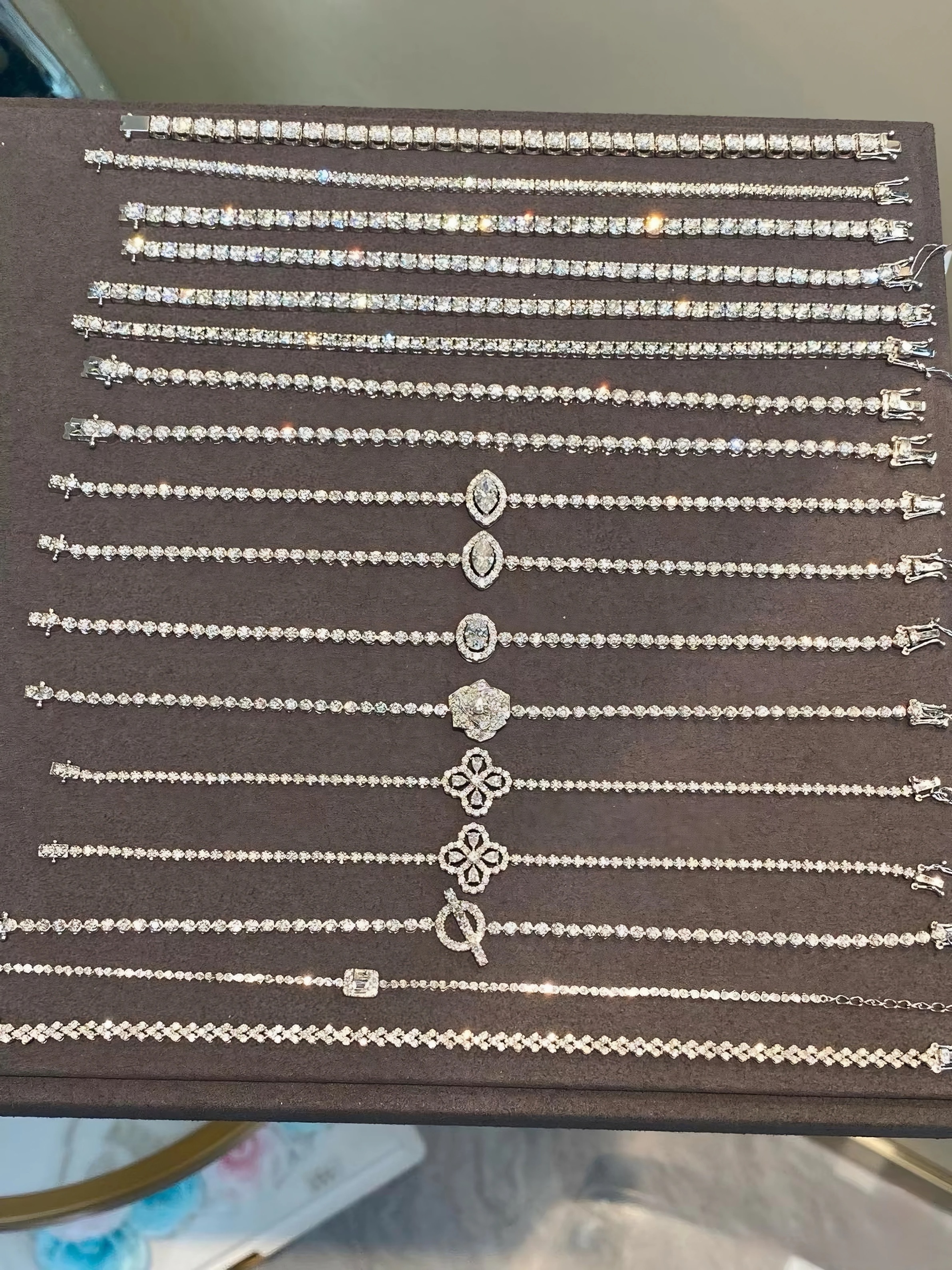 Copper micro-inlaid bracelet, hand-inlaid with high-end zircon, a best-selling tennis bracelet both at home and abroad detail image 2