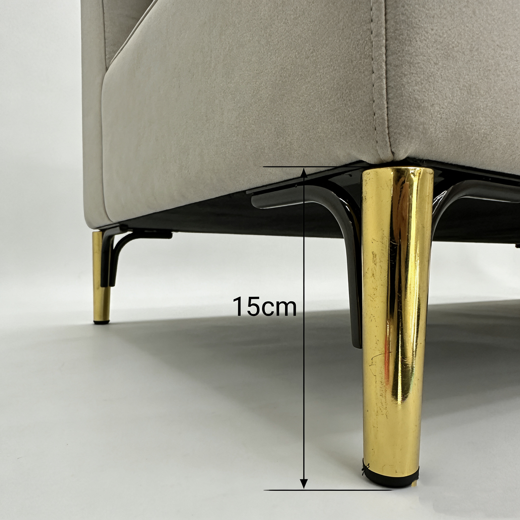 【厂家直销】简约沙发脚茶几腿橱柜支撑脚加高桌脚金属三叉柜脚家具腿批发详情图2