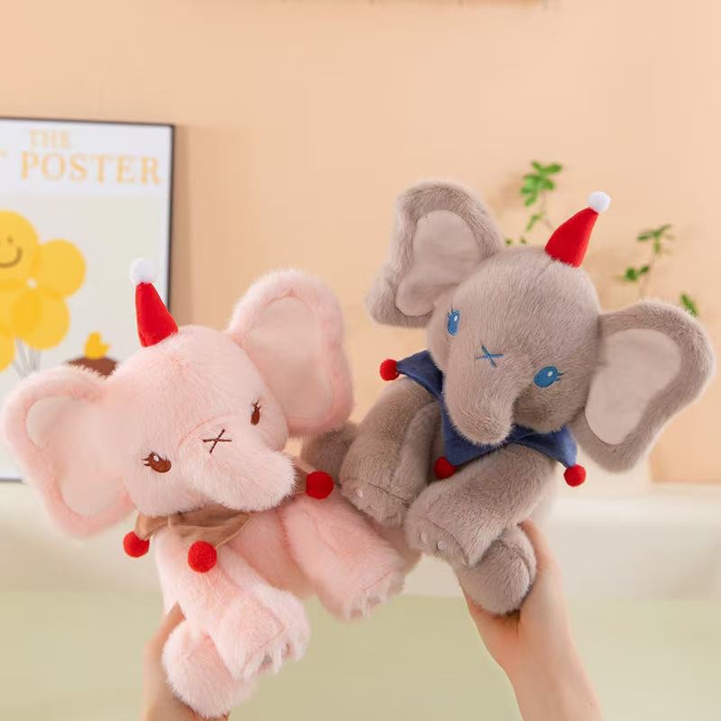 Wholesale of new cute little elephant plush toys, elephant dolls and birthday gifts for sleeping detail image 4