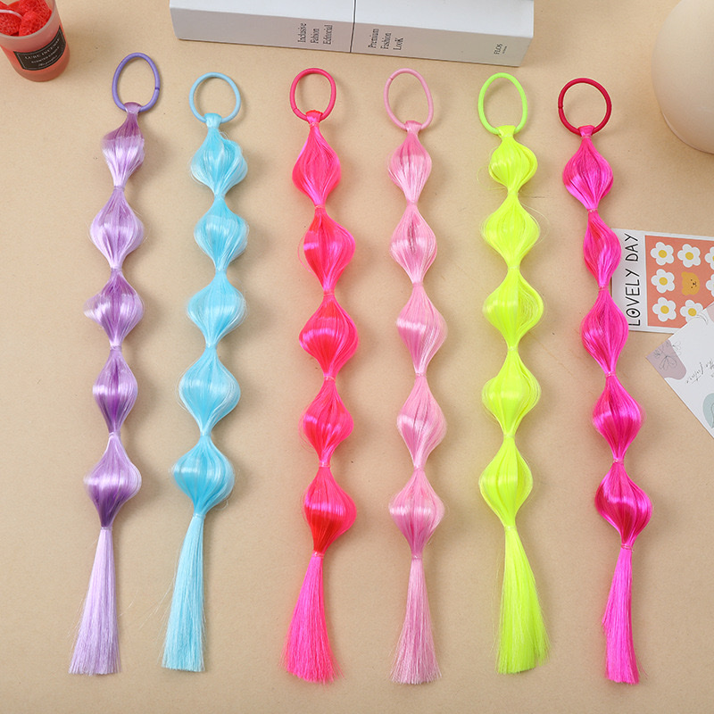 Children's wigs, hair accessories, bubble braids, children's small braids, hair accessories, wigs, braids Application Scenario