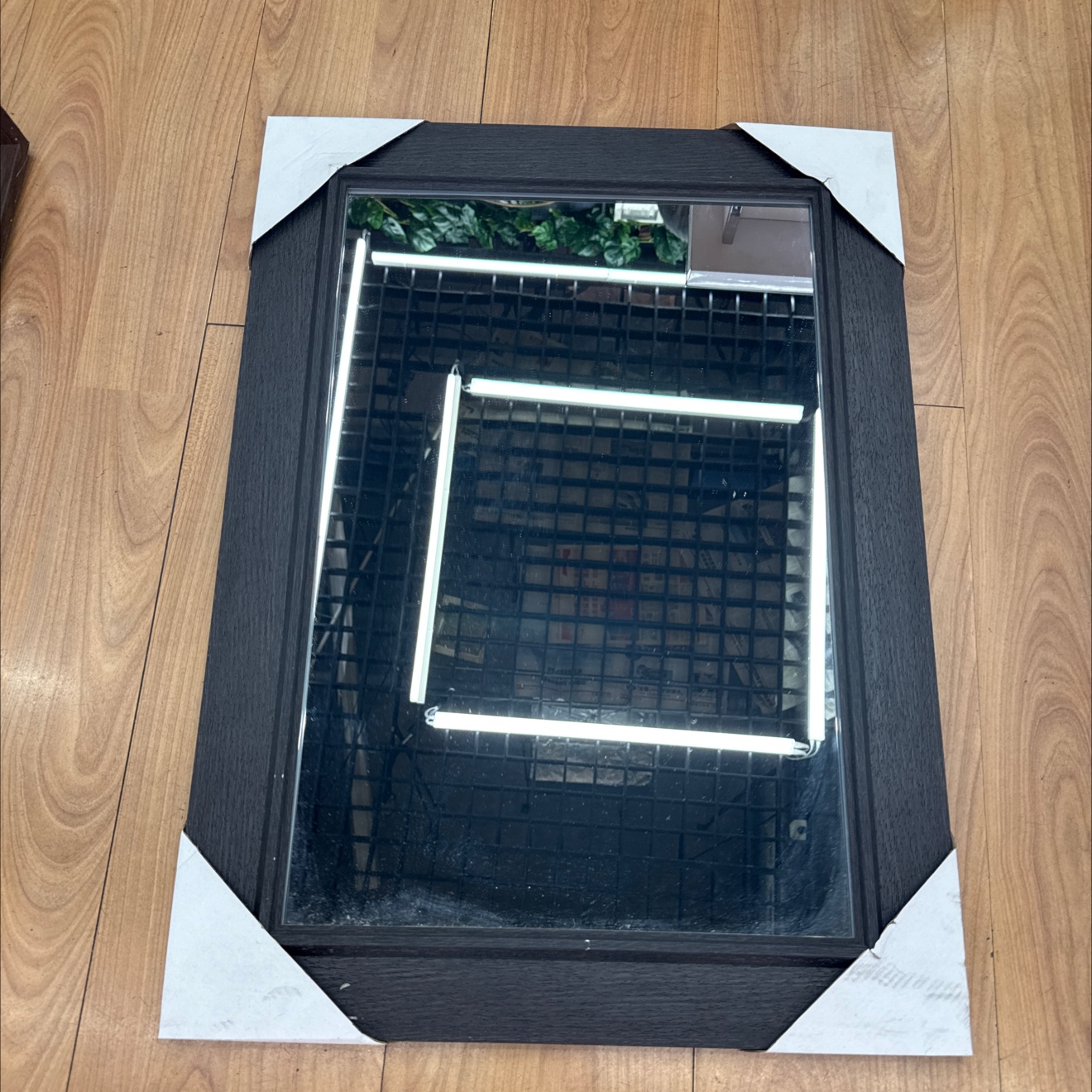 炭灰方镜，50×70，精品镜框