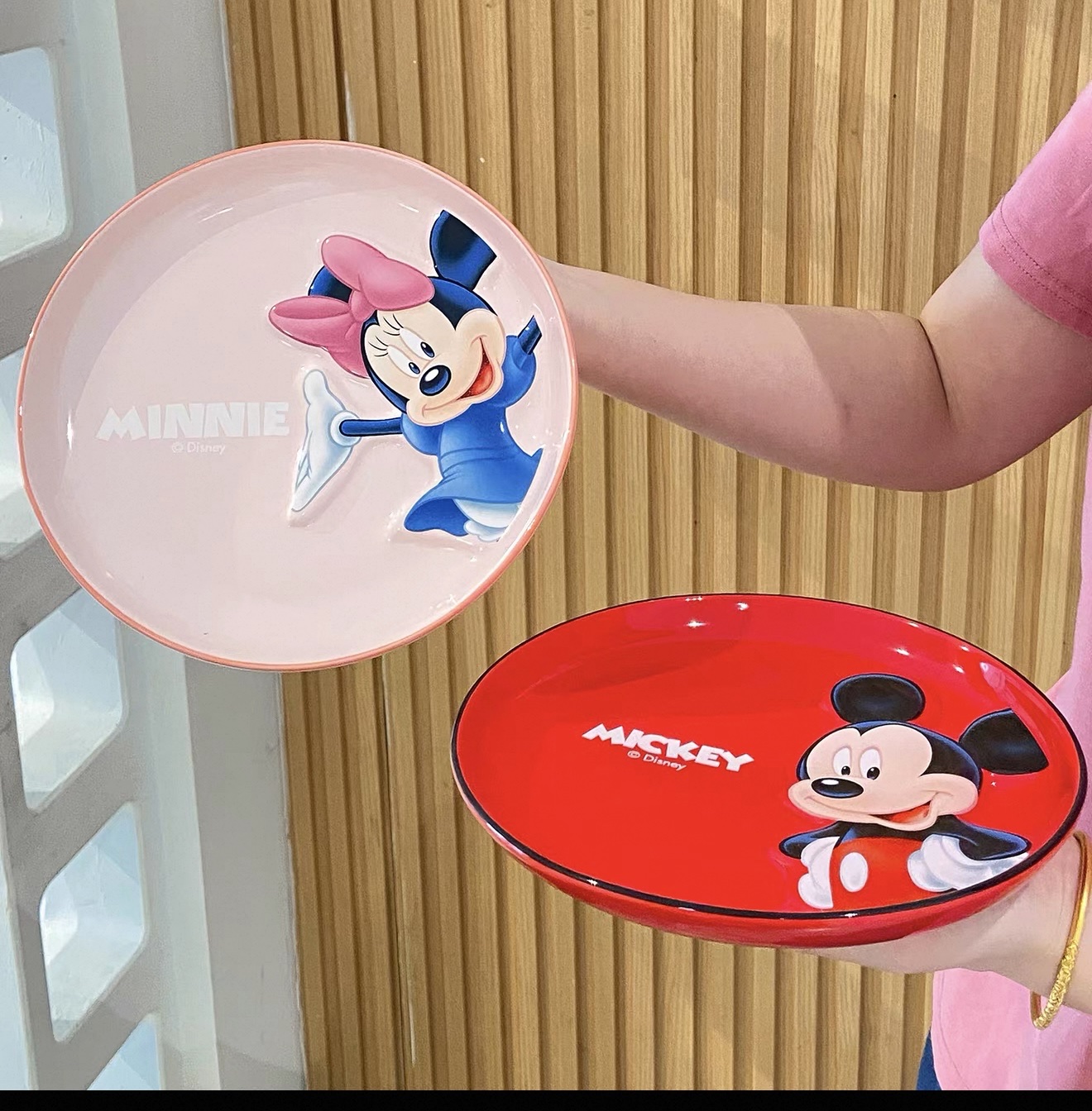 Disney Relief Ceramic rice Bowl for home use, New High appearance level Children's Bowl, Personal rice bowl Tableware set detail image 1