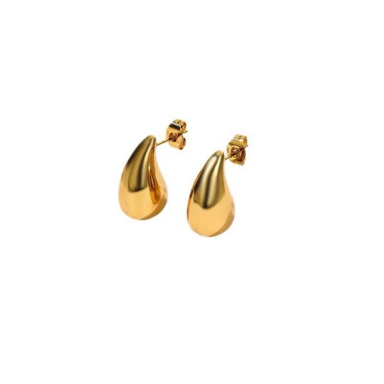 Best-selling stainless steel earrings for the "Teardrop Girl" on Instagram are versatile, simple and fashionable. Factory direct sales Specification image