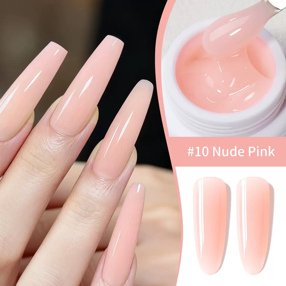 15ml painless nail extension glue detachable model glue for quick extension without damaging the nail. Available in multiple colors pic 8