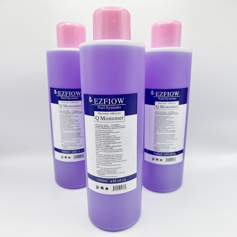 Nail art purple crystal liquid 1000ml, crystal carving powder Dissolving agent, crystal powder curing agent, crystal nail liquid Application Scenario