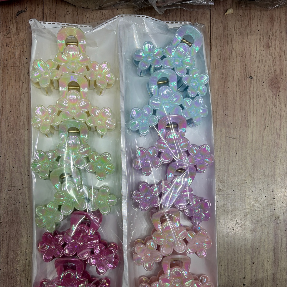 9公分3朵花夹子