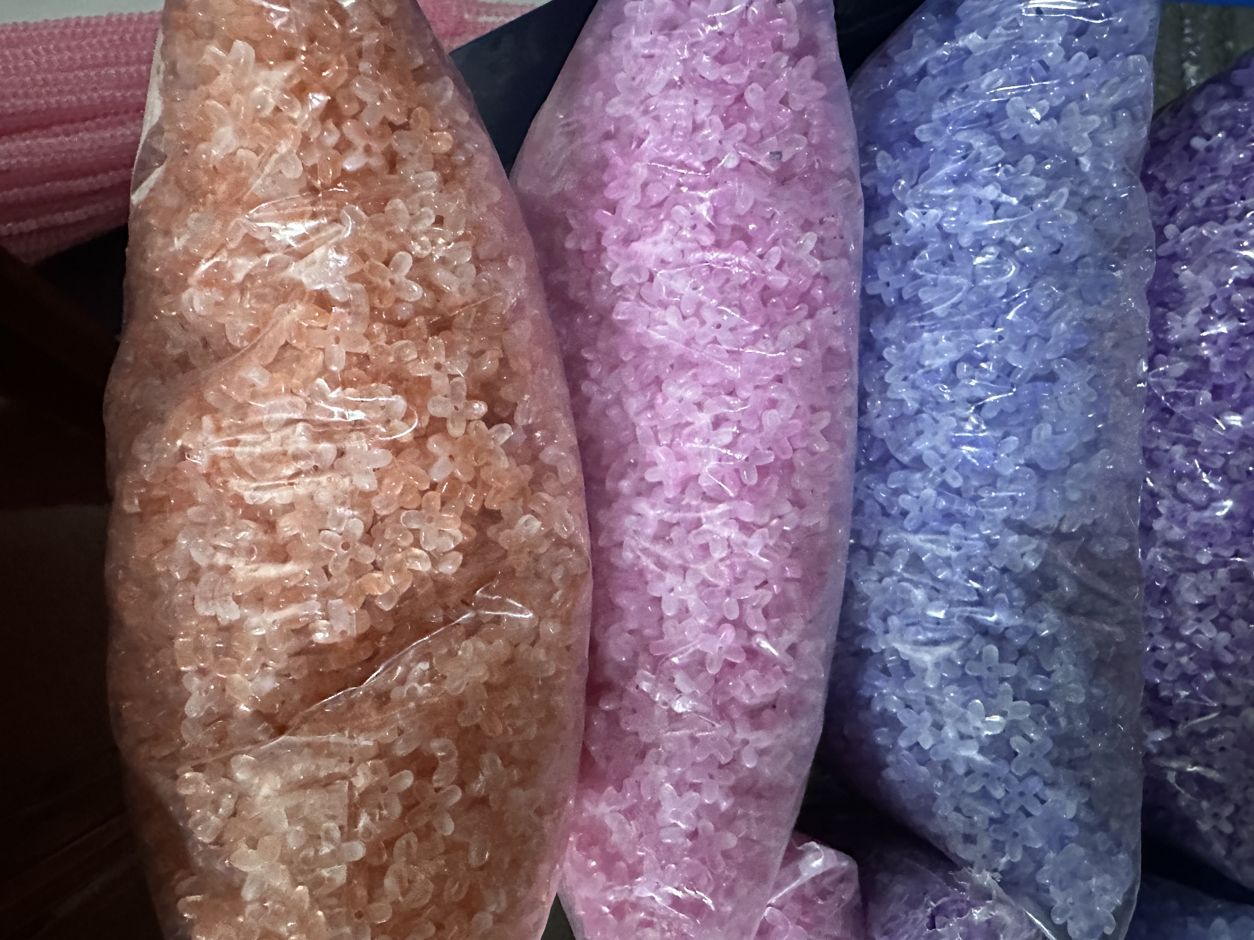 批发8mm/10mm琉璃桂花花瓣手工饰品古风发簪材料发饰头饰耳饰散珠子