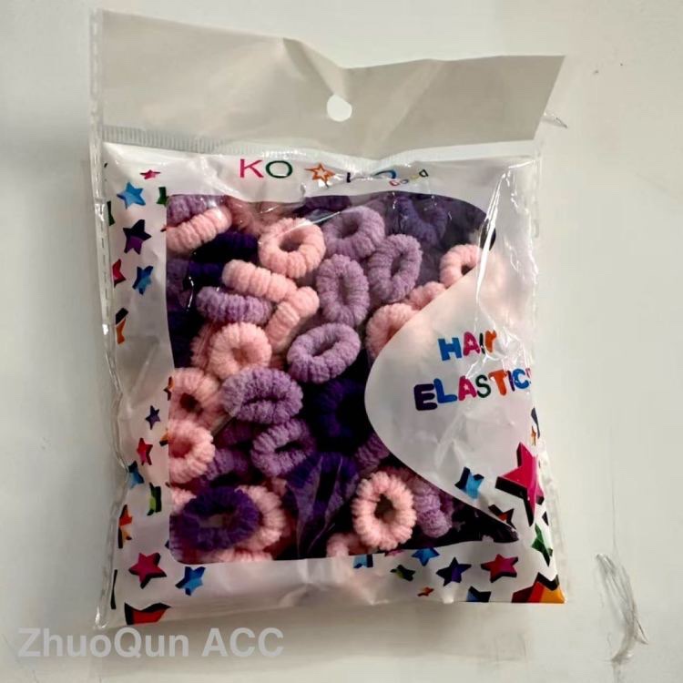 2026 KOKO Girls' high-elasticity towel ring petal hair Tie for foreign Trade, non-damaging towel ring children's thumb Hair tie Application Scenario