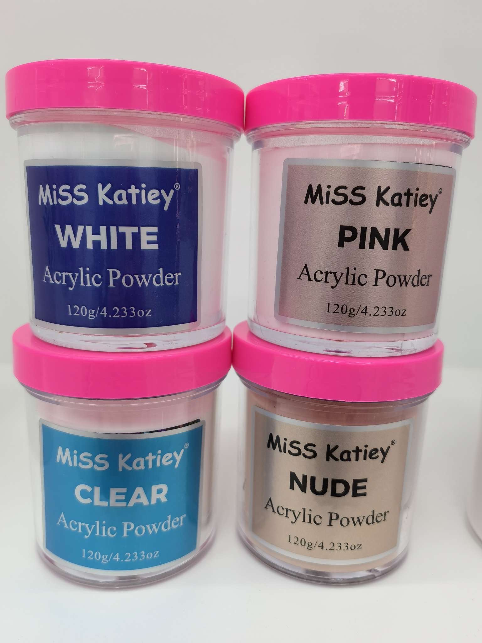 Factory direct supply 120g acrylic bottle nail art crystal powder, multi-color carved powder, soaking powder, special elongation and shaping powder for nail salons