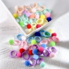 Baby high-elasticity hair band that doesn't damage hair, children's hair tie, small thumb hair band, girls' hairball hair tie, hair accessory Specification image