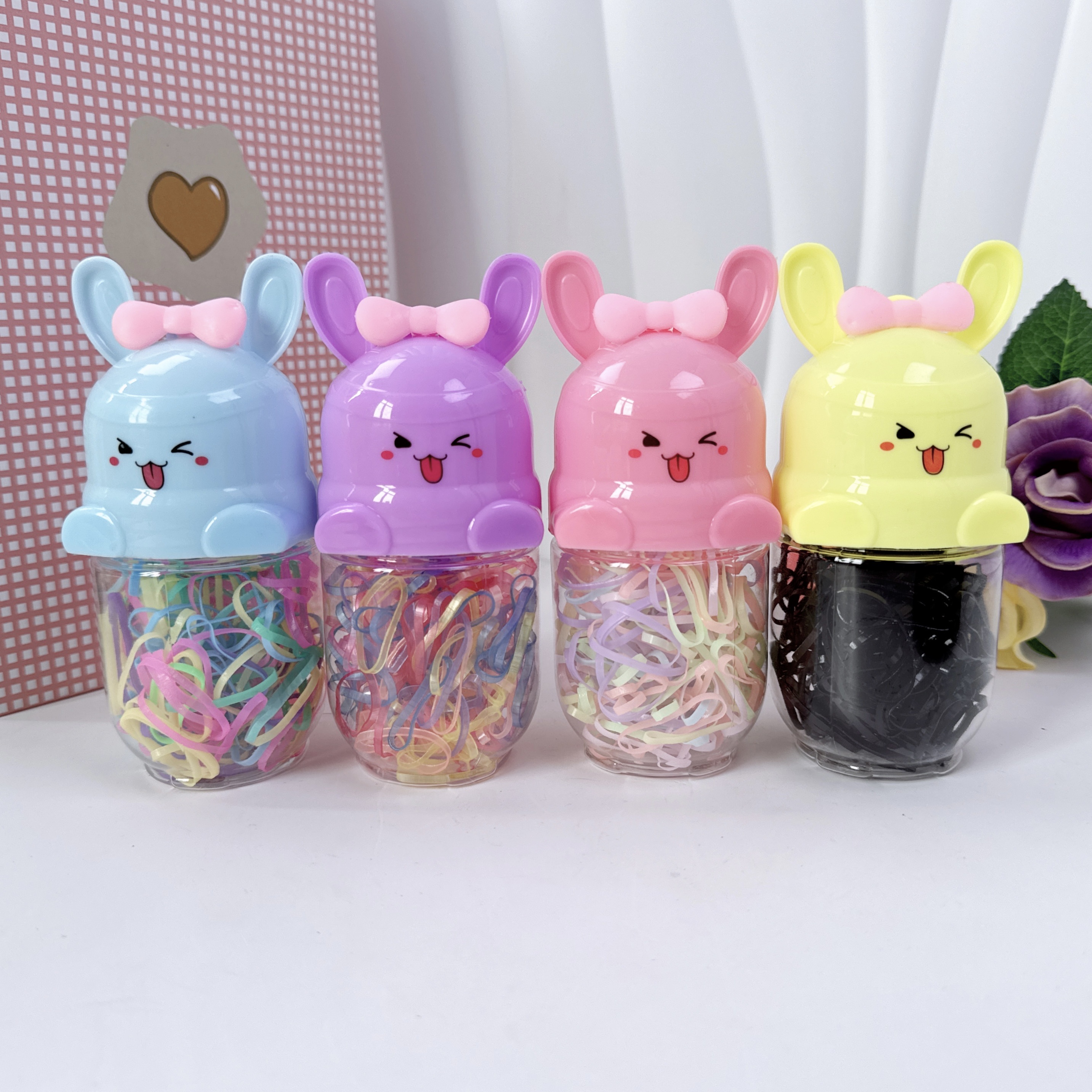 Children's hair ties, hair bands, disposable rubber bands and hair accessories Specification image