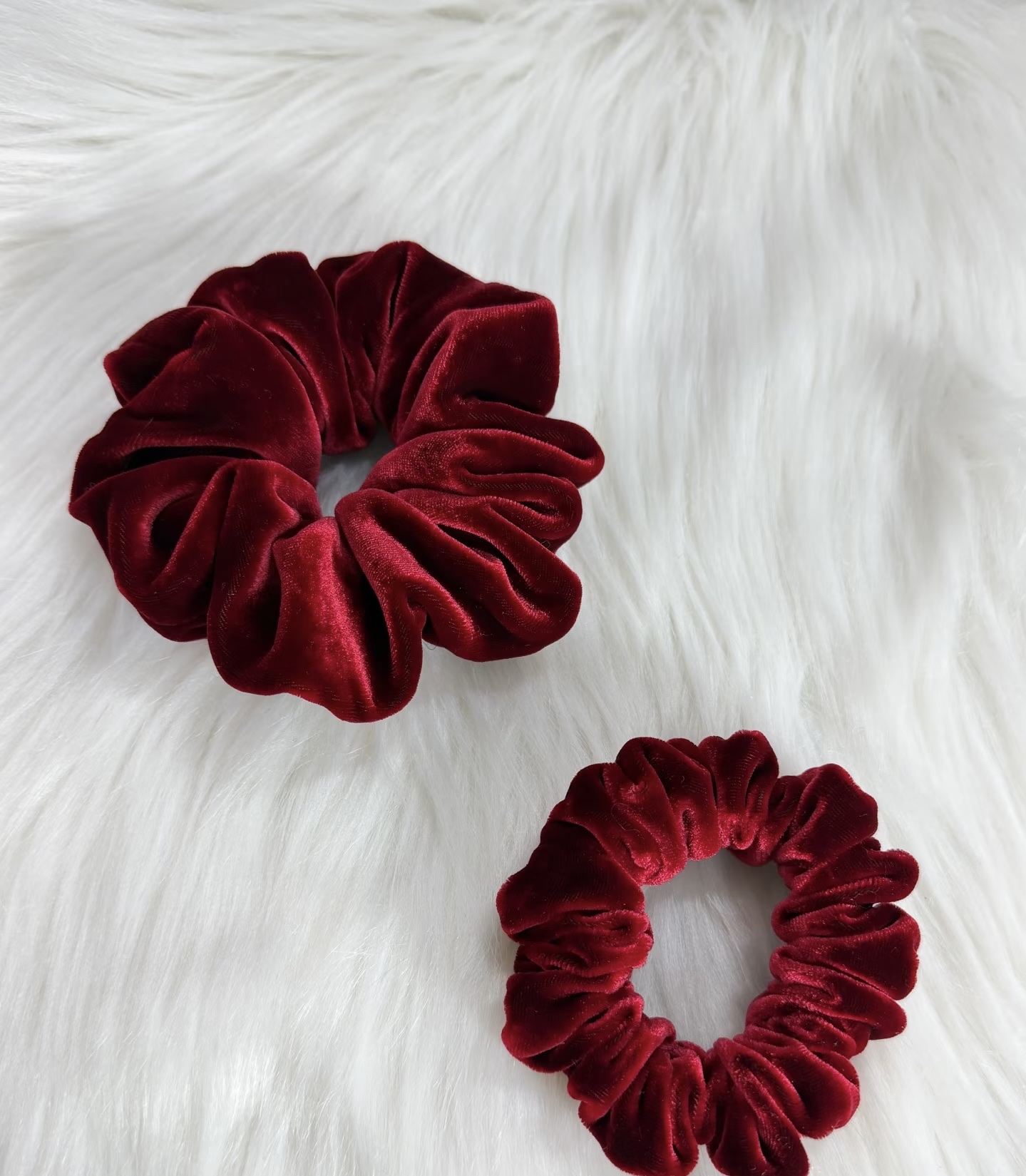 法式真丝绒高端发圈