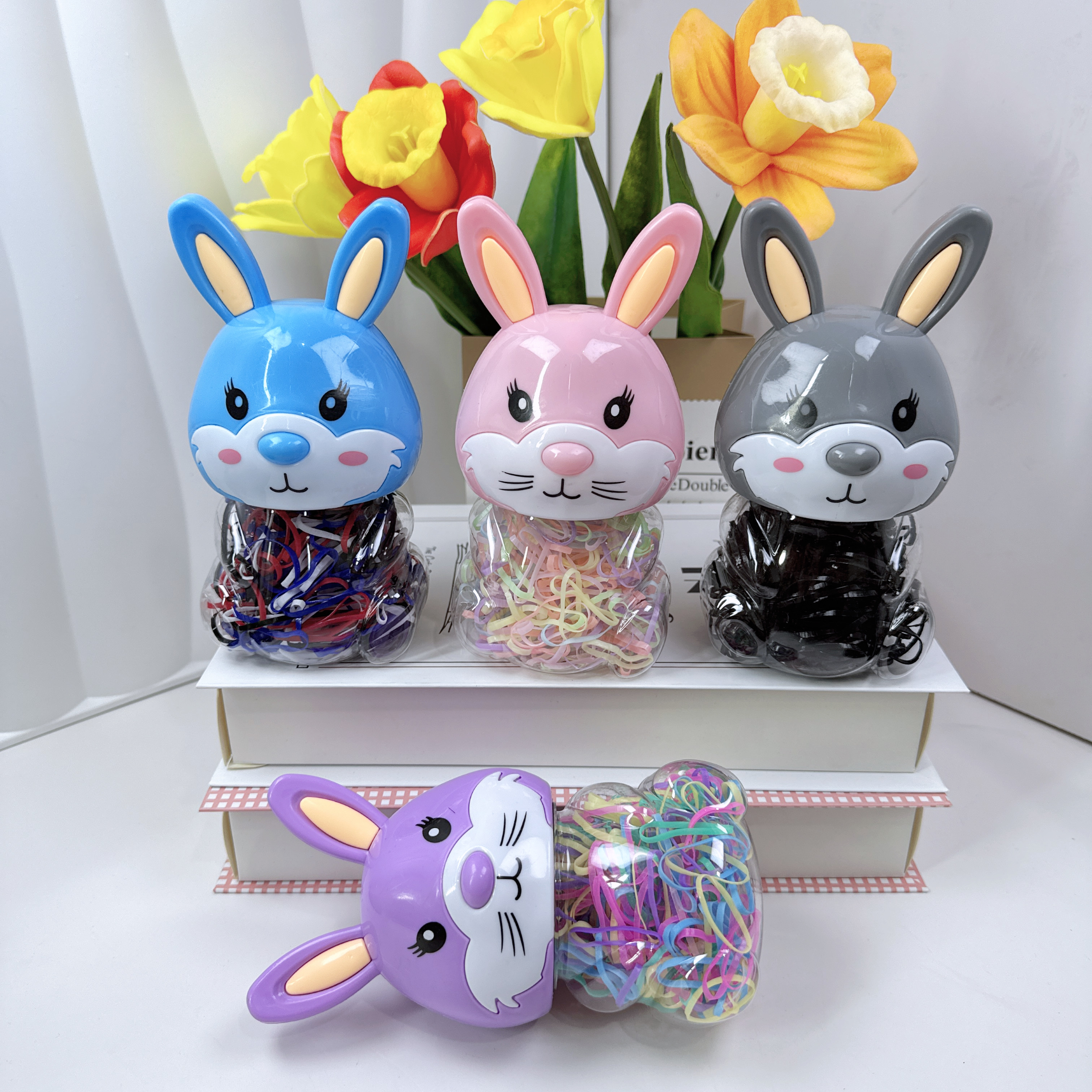 Children's hair bands, colorful braided hair bands, baby children's hair ropes, hair bands, disposable rubber bands, hair accessories Item Picture